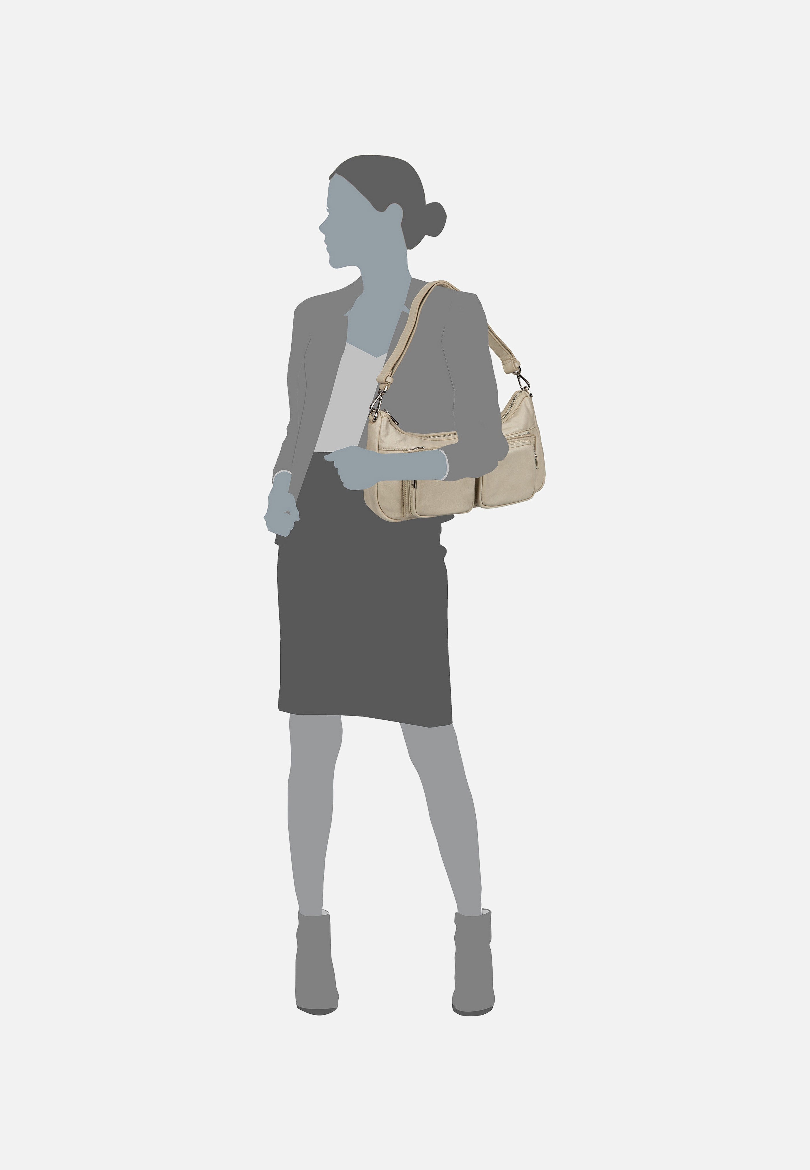 Liebeskind Berlin Maia M Sheep Natural Milk Schultertasche