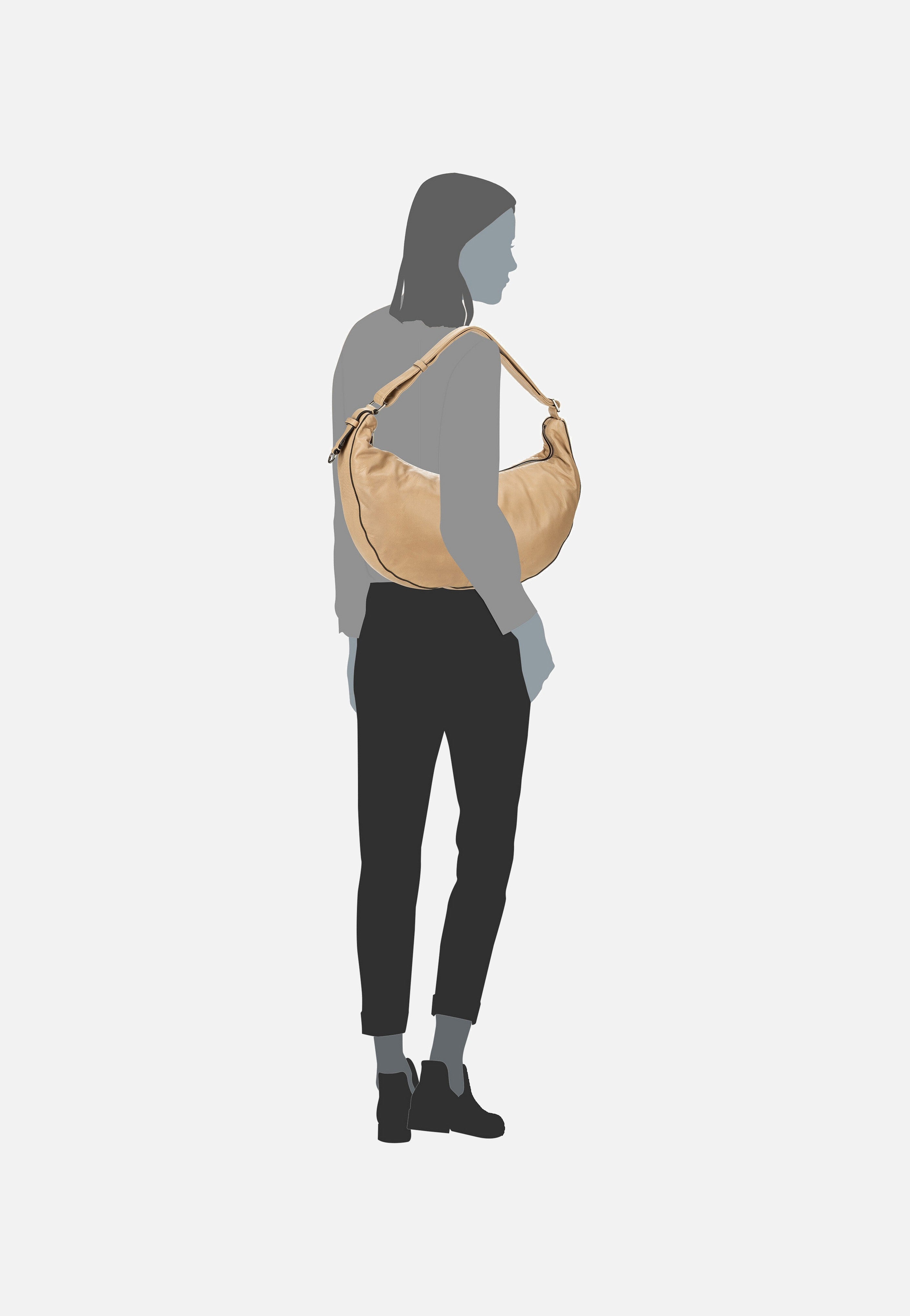 Liebeskind Berlin - Moon M 2163247 Sandcastle - Hobo Bag | Women-Image