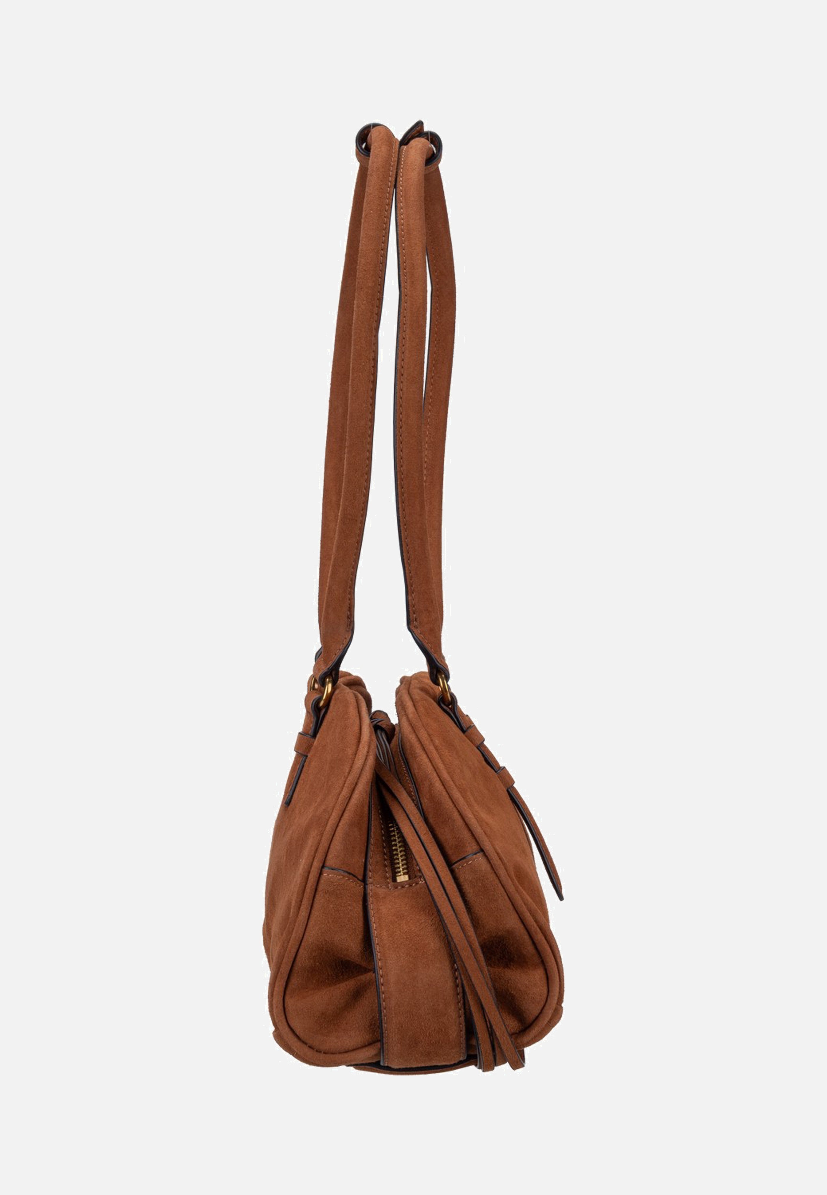 Liebeskind Berlin Capri Satchel M Suede Brown Satchel