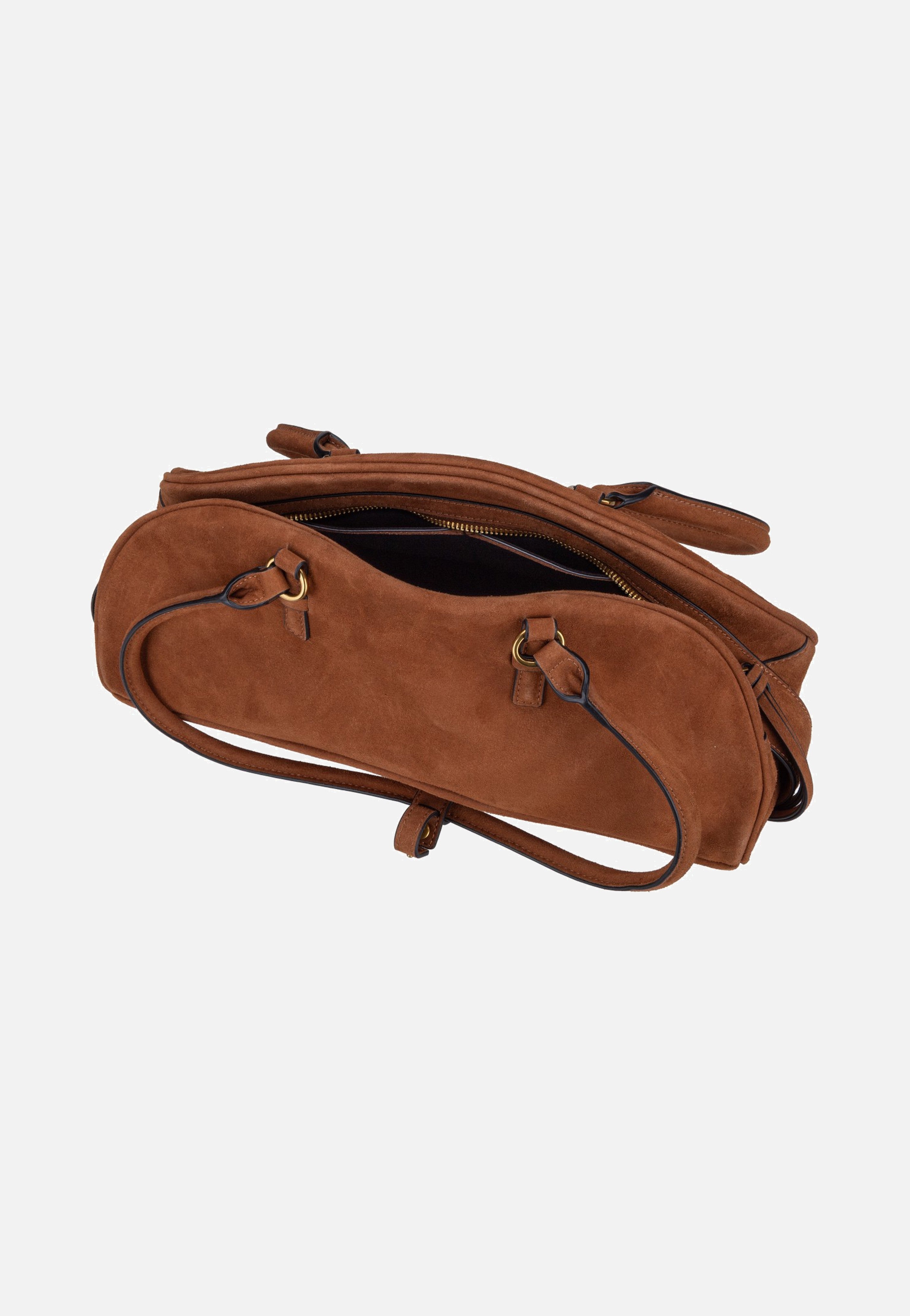 Liebeskind Berlin Capri Satchel M Suede Brown Satchel