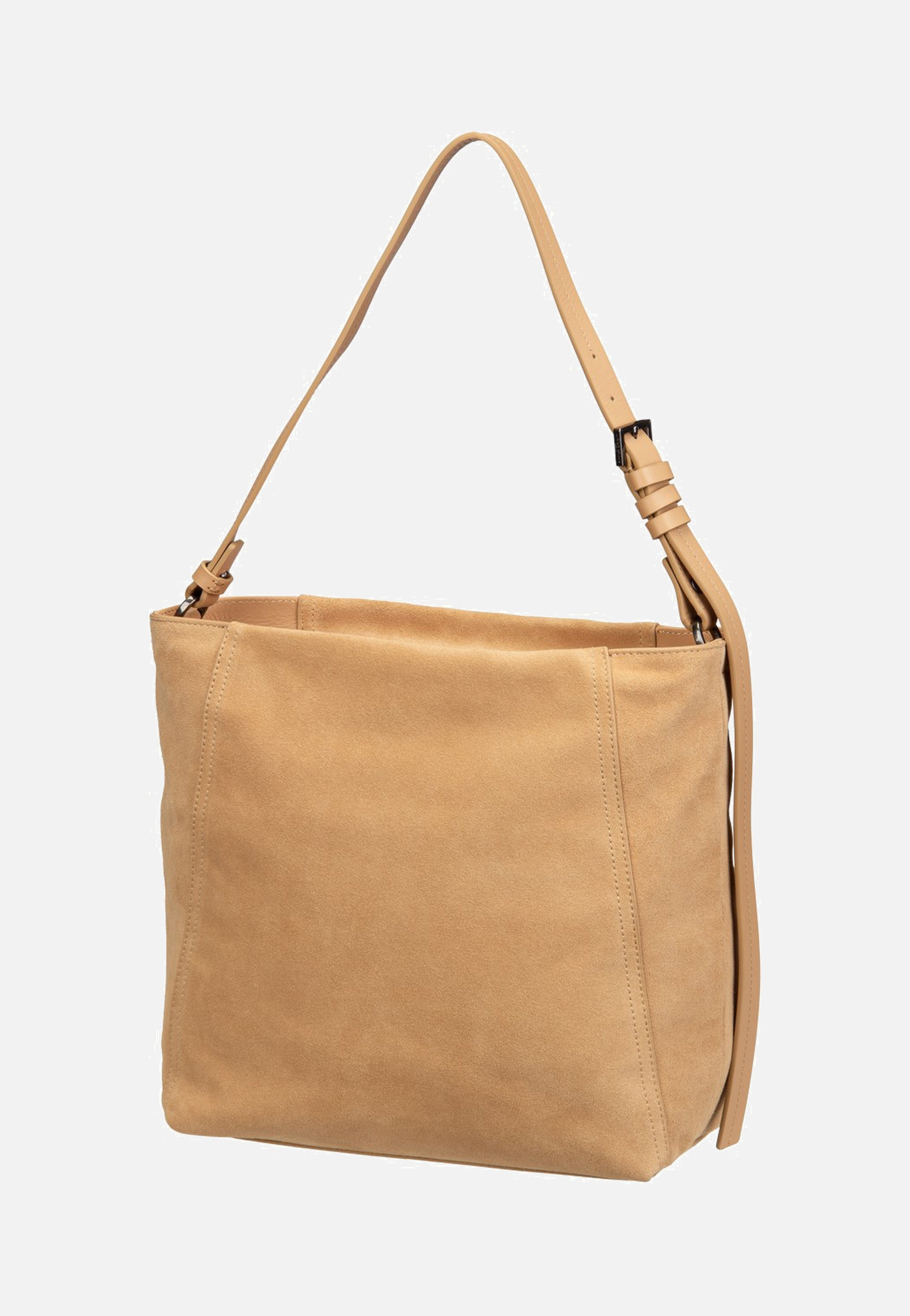 Liebeskind Berlin Chudy Hobo M Hydro Suede Light Tan Suede Hobo Bag