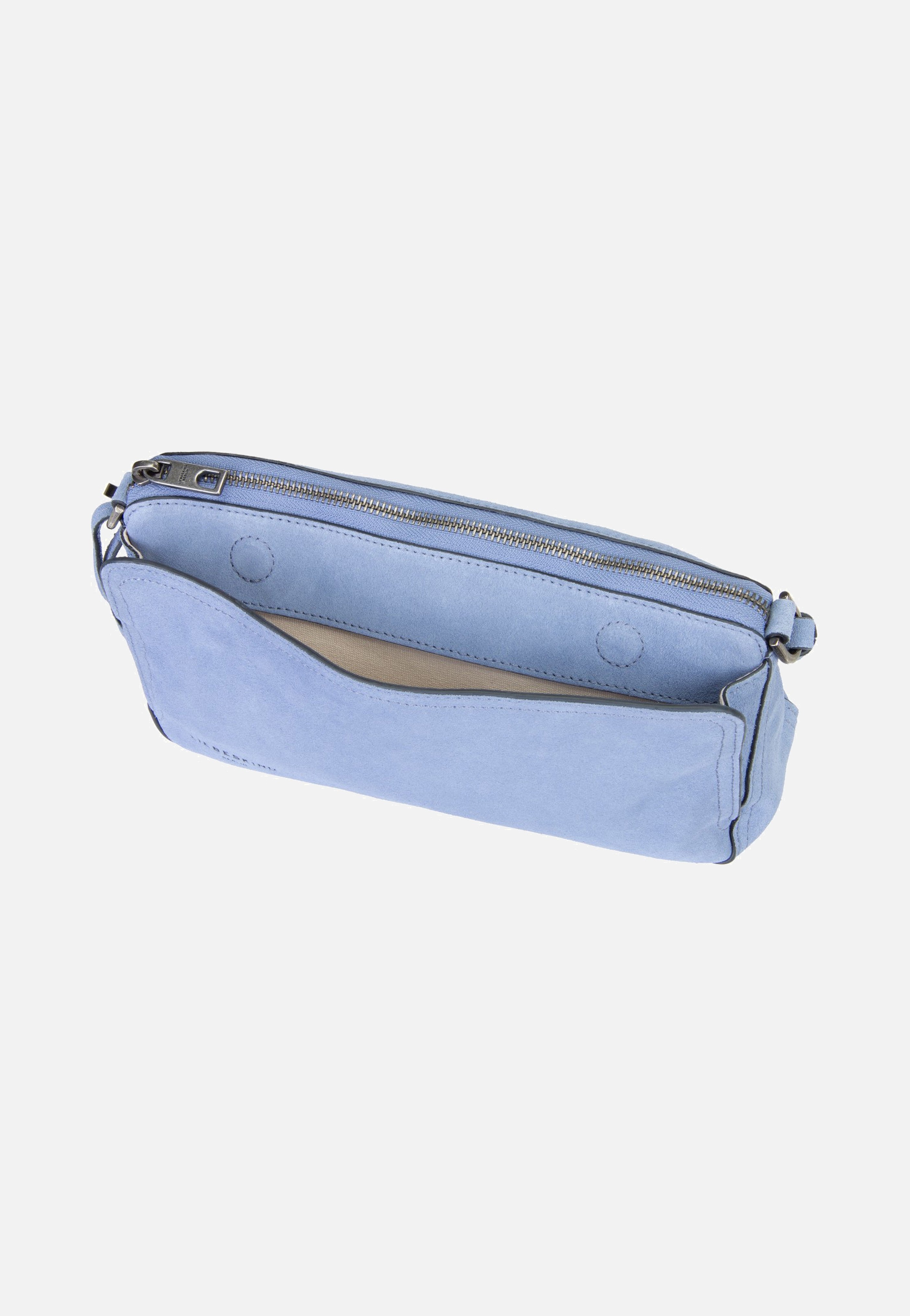 Liebeskind Berlin Clarice II Crossbody M Hydro Suede Flower Blue Crossbody Bag