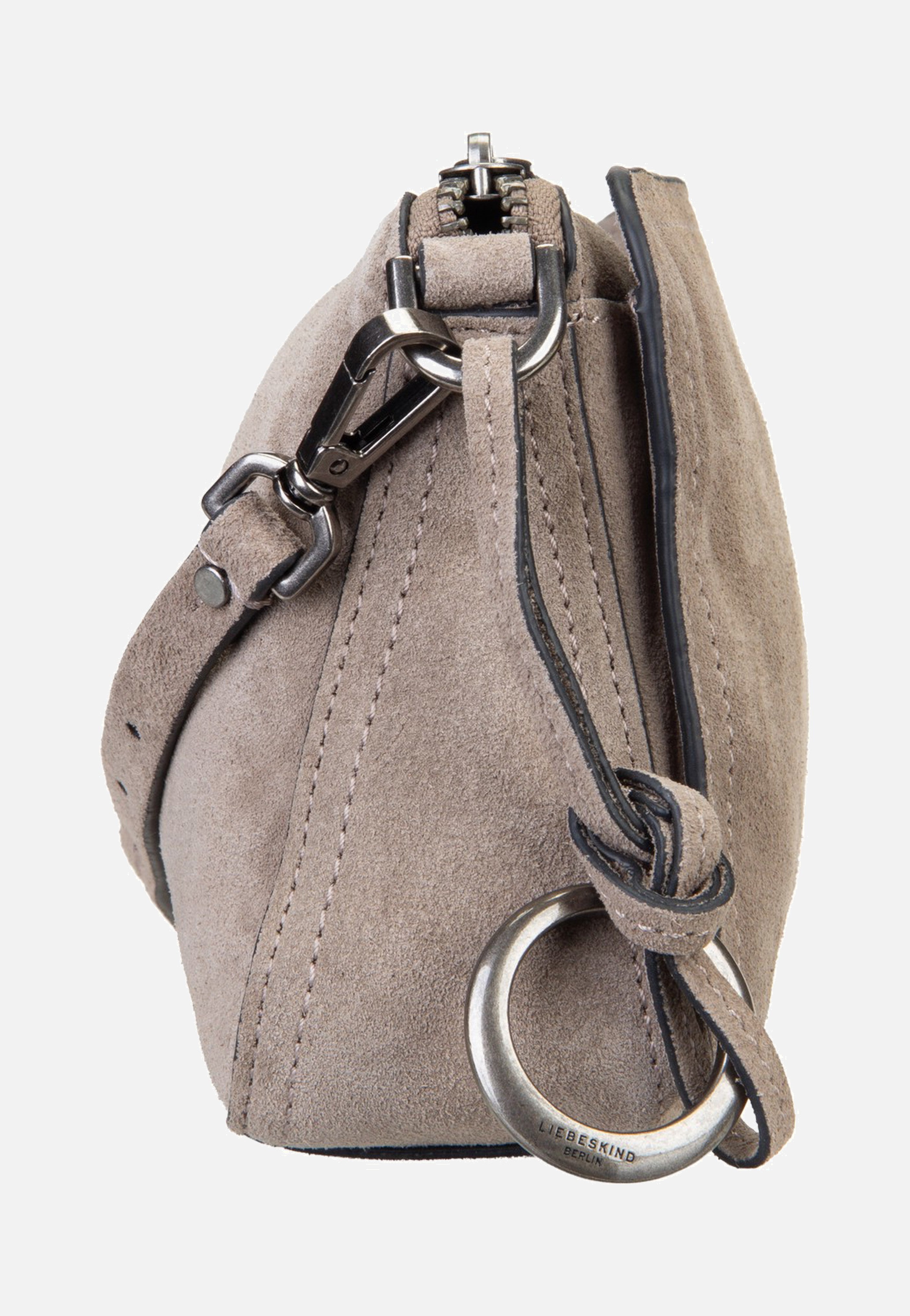 Liebeskind Berlin Clarice II Crossbody M Hydro Suede Neutral Grey Crossbody Bag