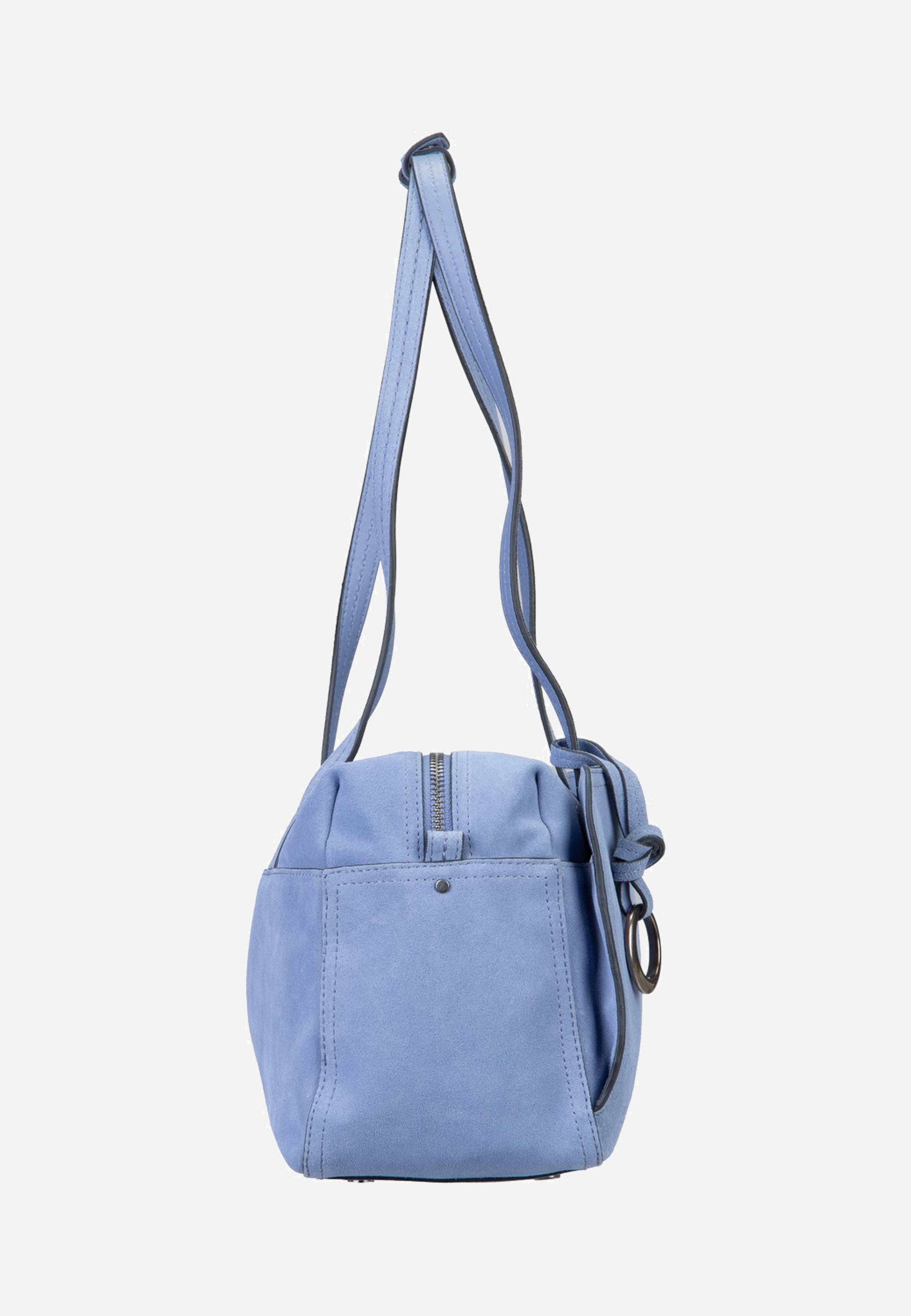 Liebeskind Berlin Clarice II Satchel M Hydro Suede Flower Blue Satchel