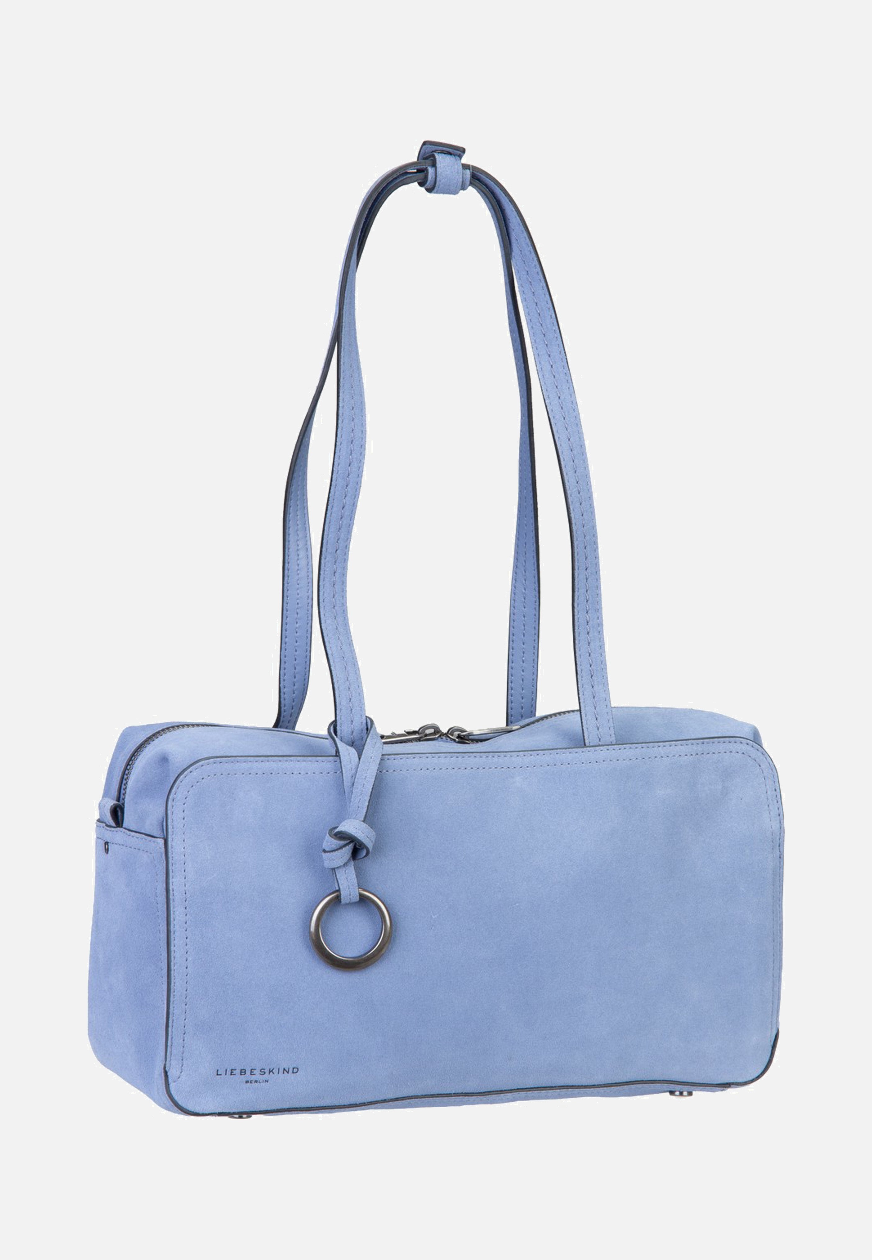 Liebeskind Berlin Clarice II Satchel M Hydro Suede Flower Blue Satchel