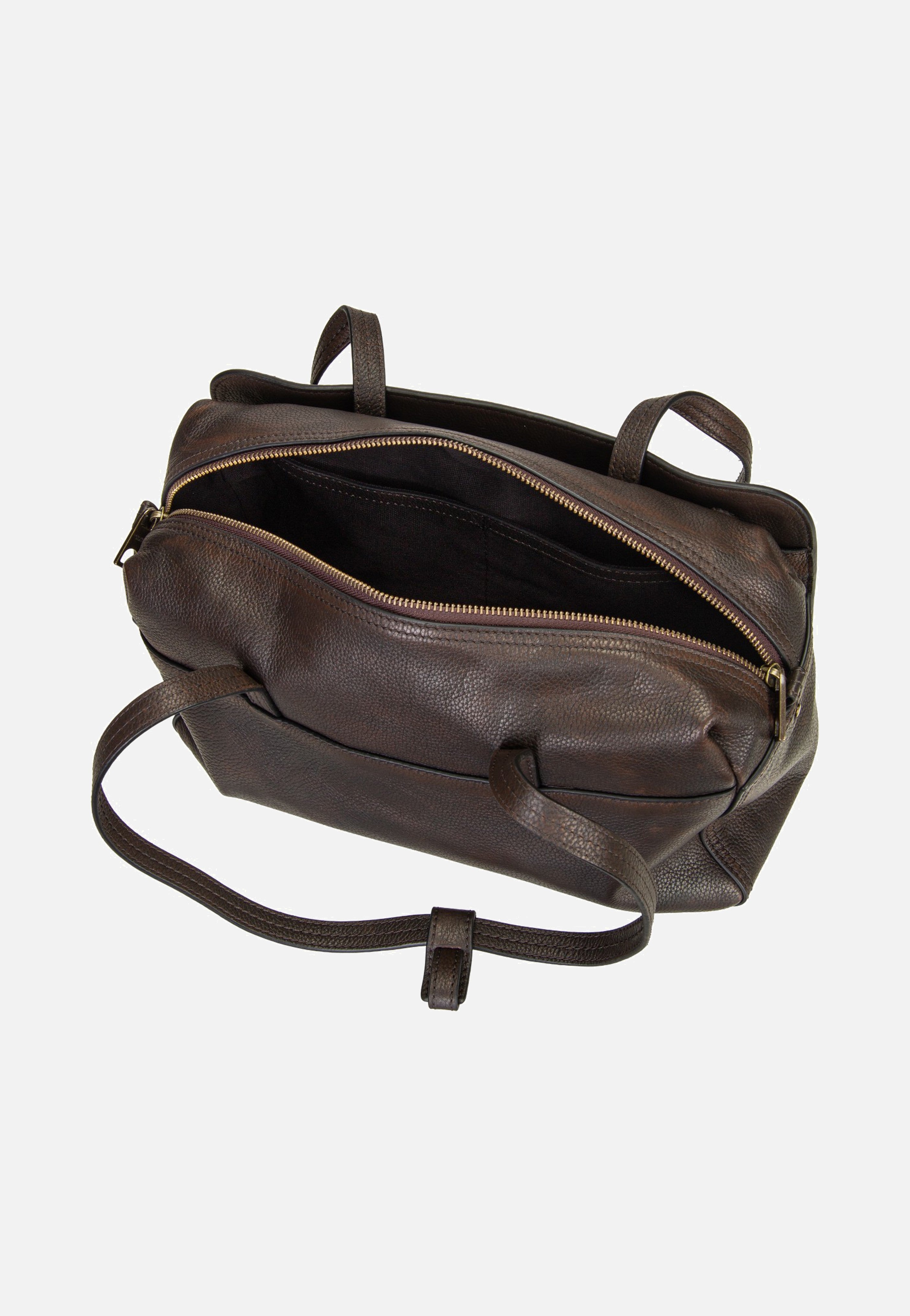 Liebeskind Berlin Clarice II Satchel M Vintage Pebble Deep Soil Satchel
