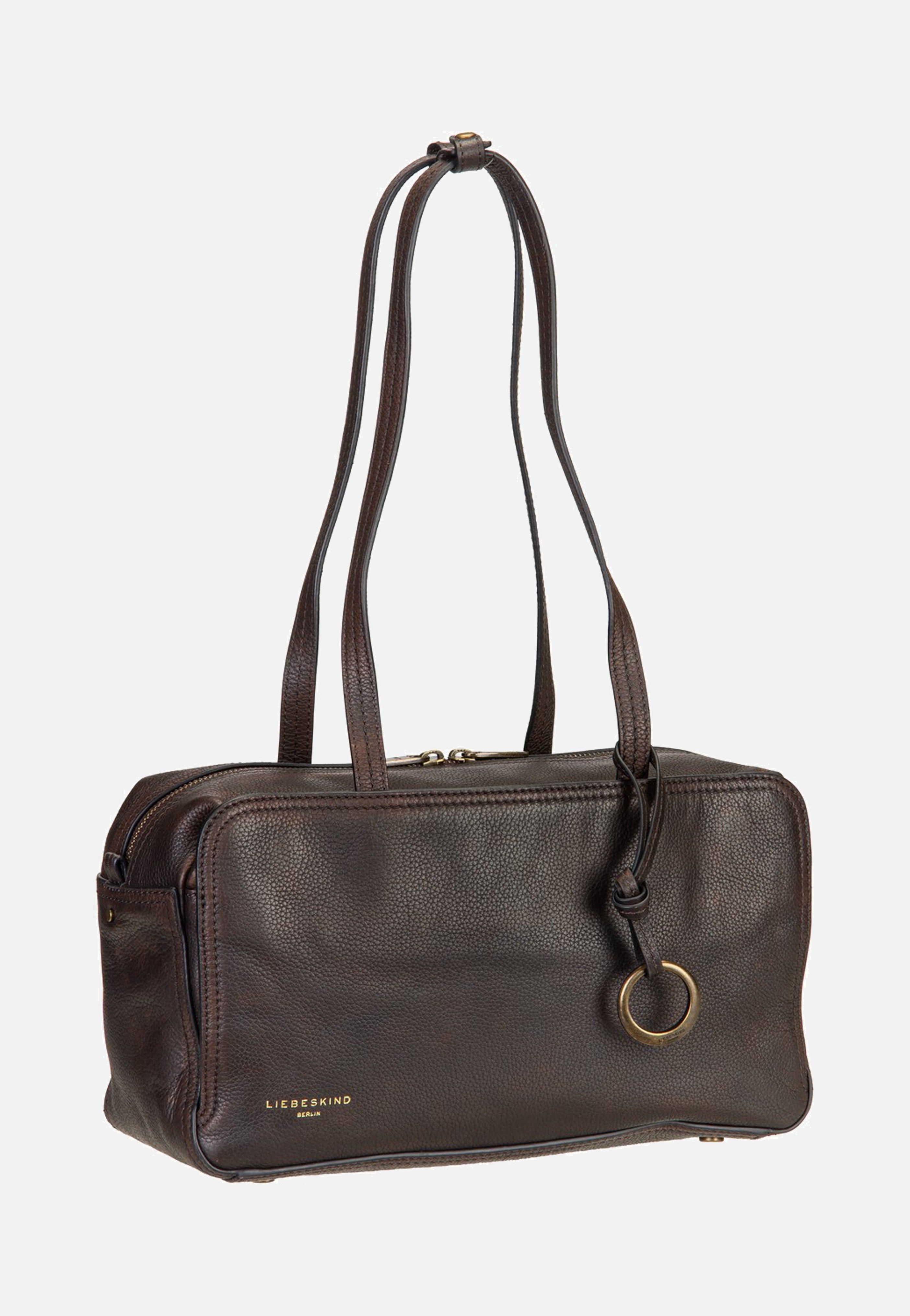 Liebeskind Berlin Clarice II Satchel M Vintage Pebble Deep Soil Satchel