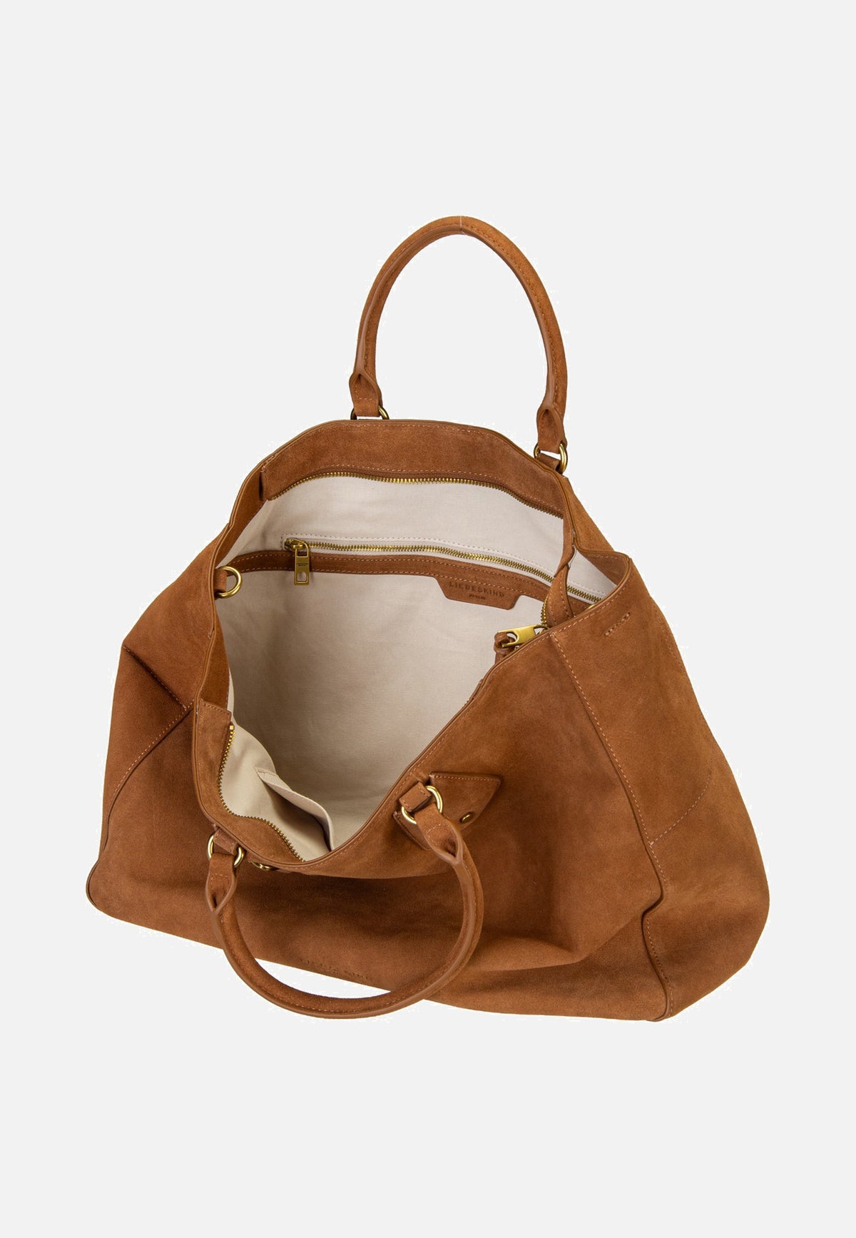 Liebeskind Berlin Cora L Suede Brown Satchel