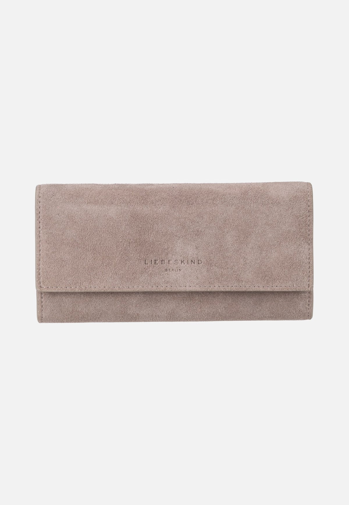 Liebeskind Berlin Cora L Suede Neutral Grey Portemonnaie