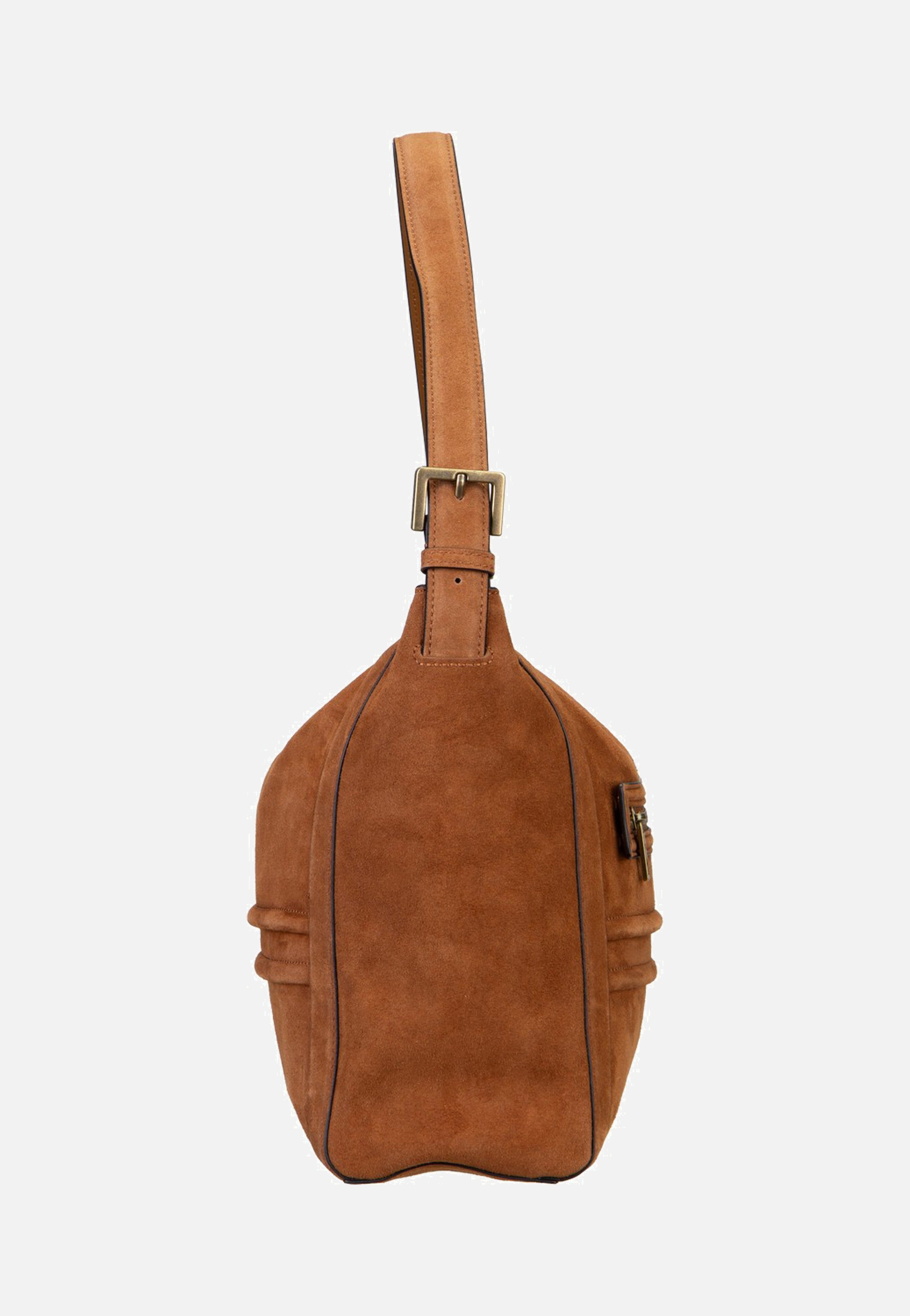 Liebeskind Berlin Delia Hobo M Suede Brown Hobo Bag