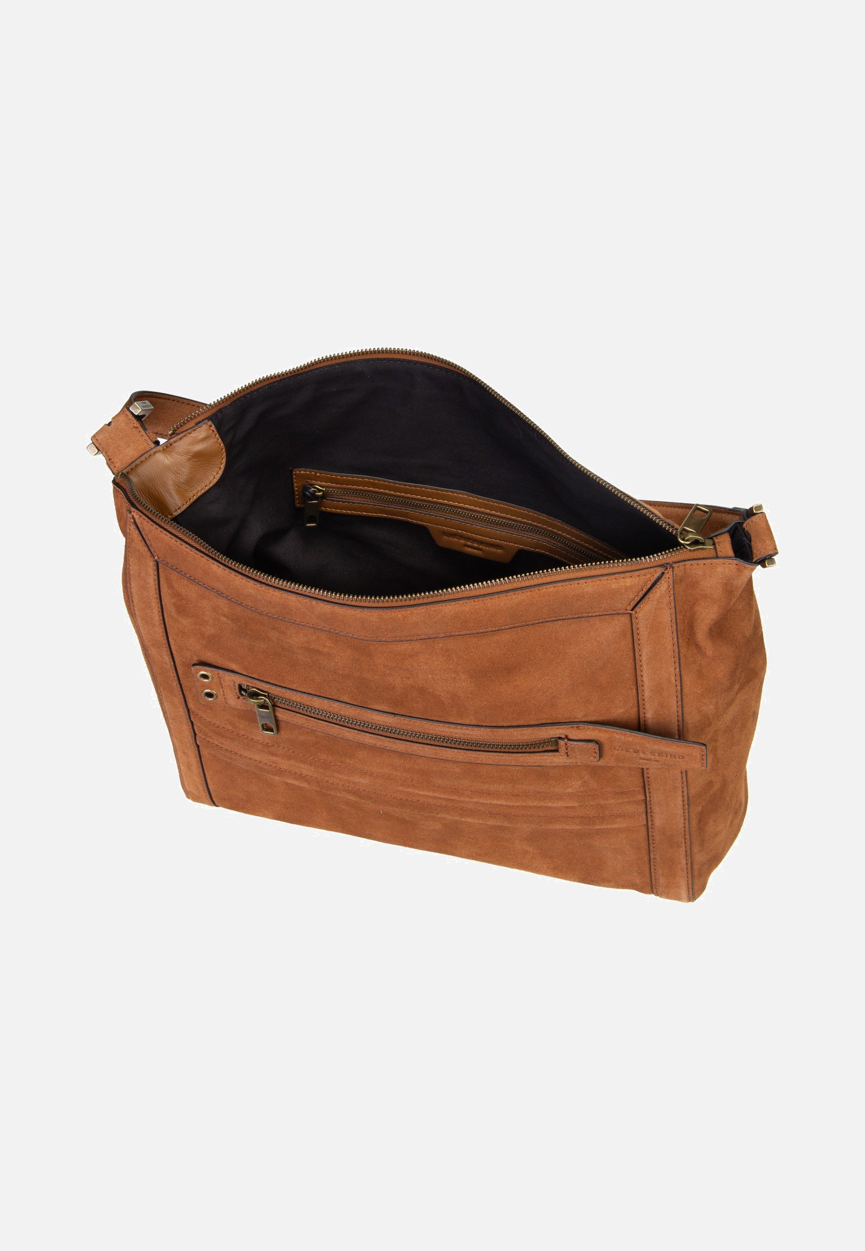 Liebeskind Berlin Delia Hobo M Suede Brown Hobo Bag