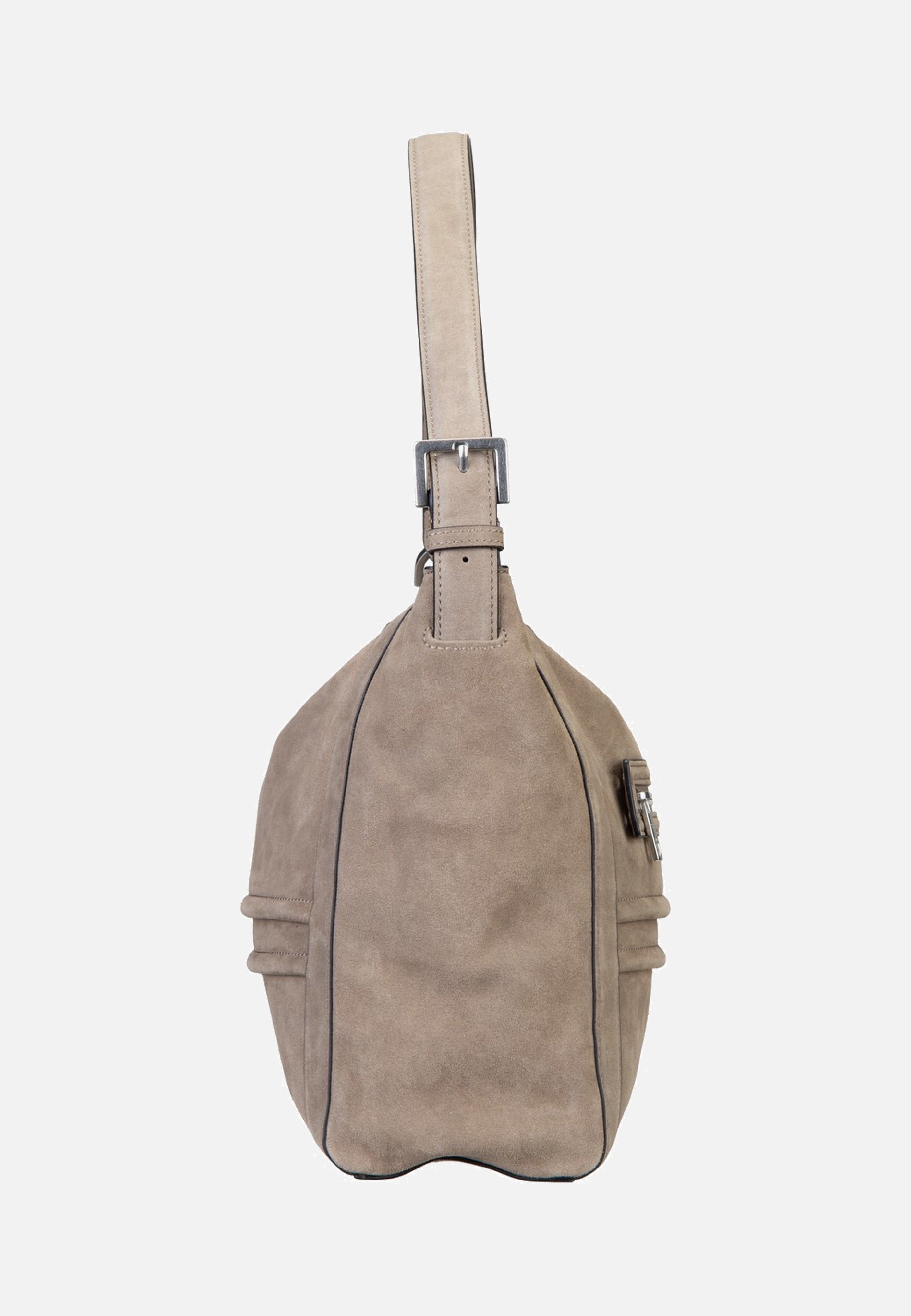 Liebeskind Berlin Delia Hobo M Suede Neutral Grey Hobo Bag