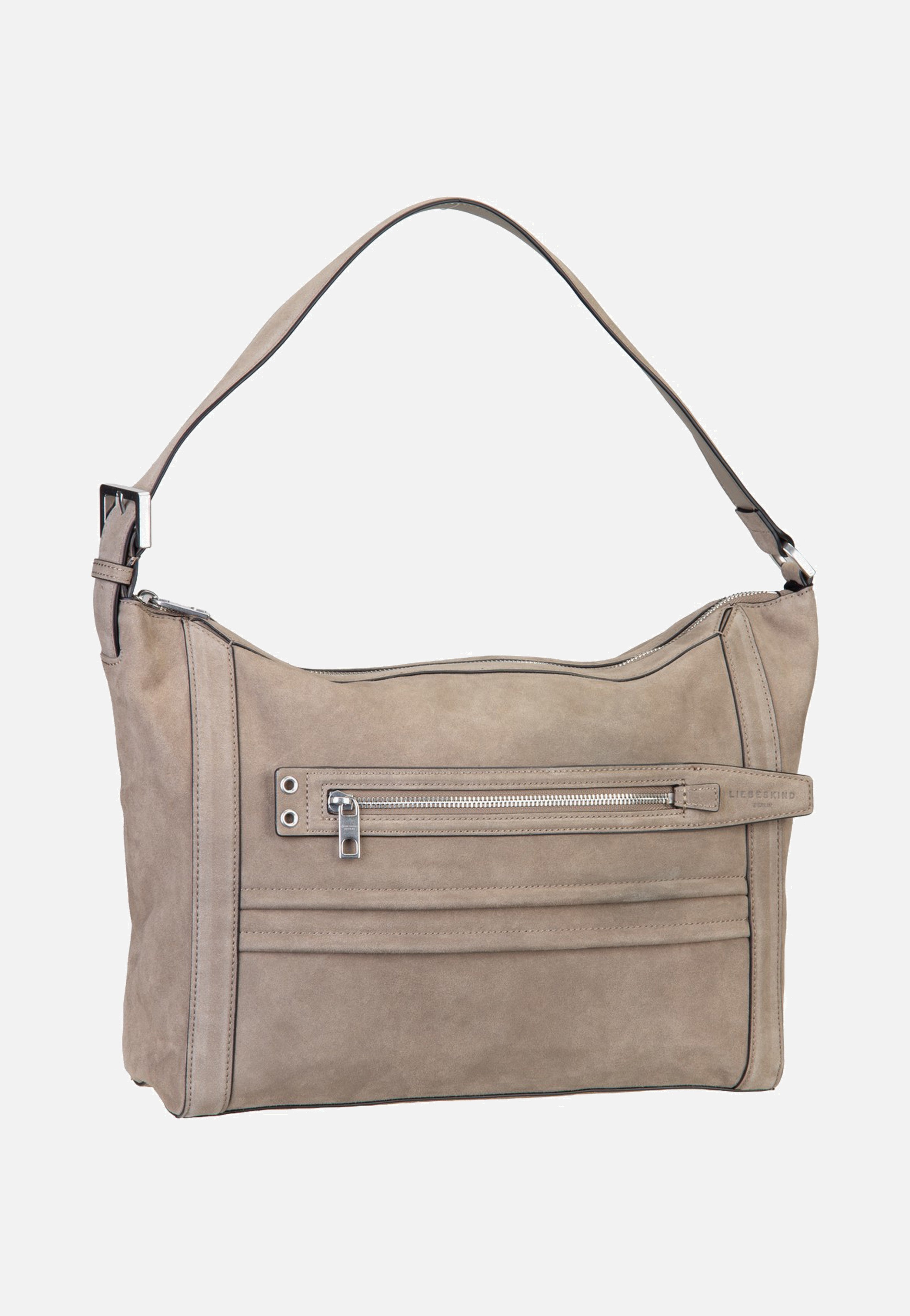 Liebeskind Berlin Delia Hobo M Suede Neutral Grey Hobo Bag