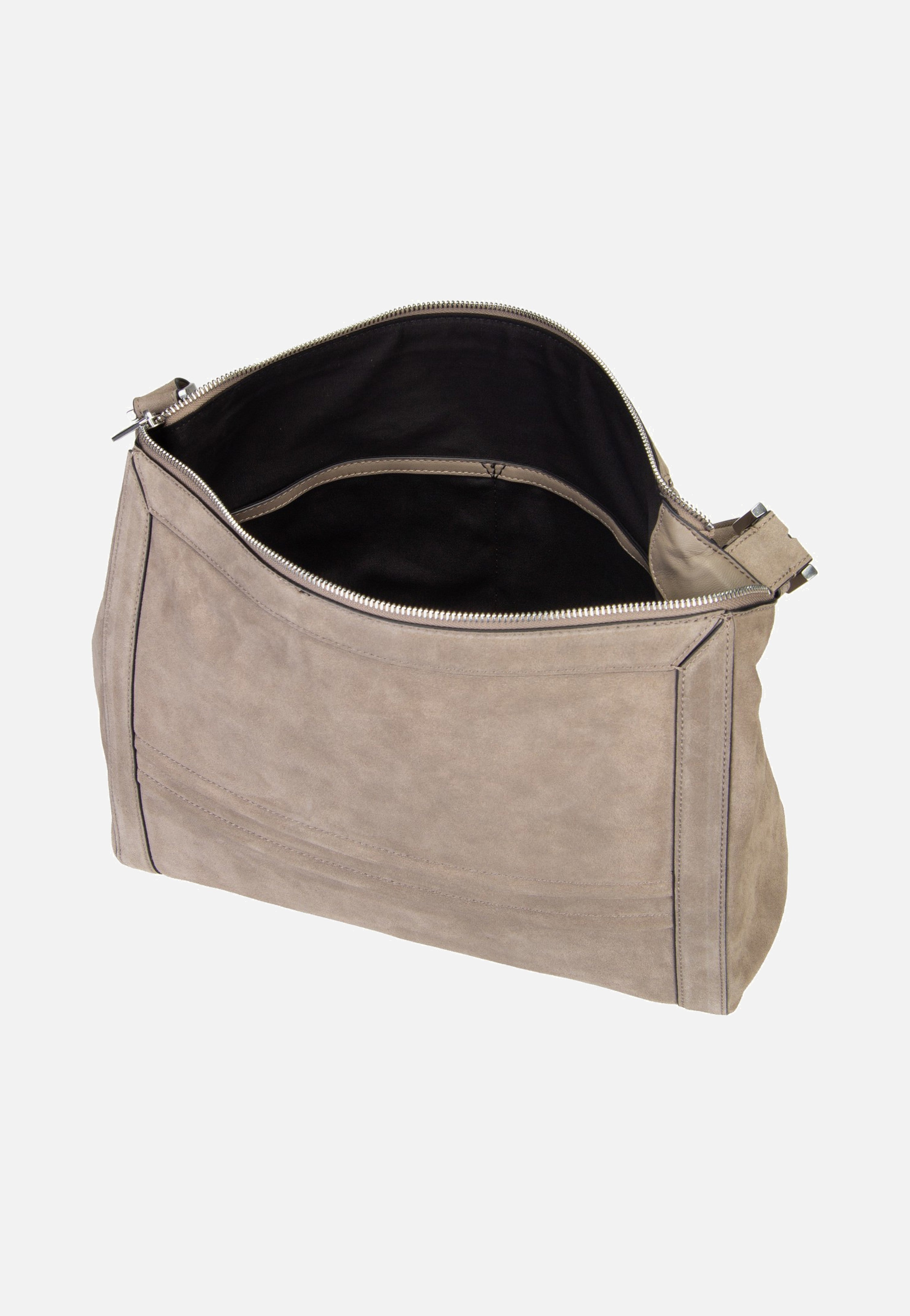Liebeskind Berlin Delia Hobo M Suede Neutral Grey Hobo Bag