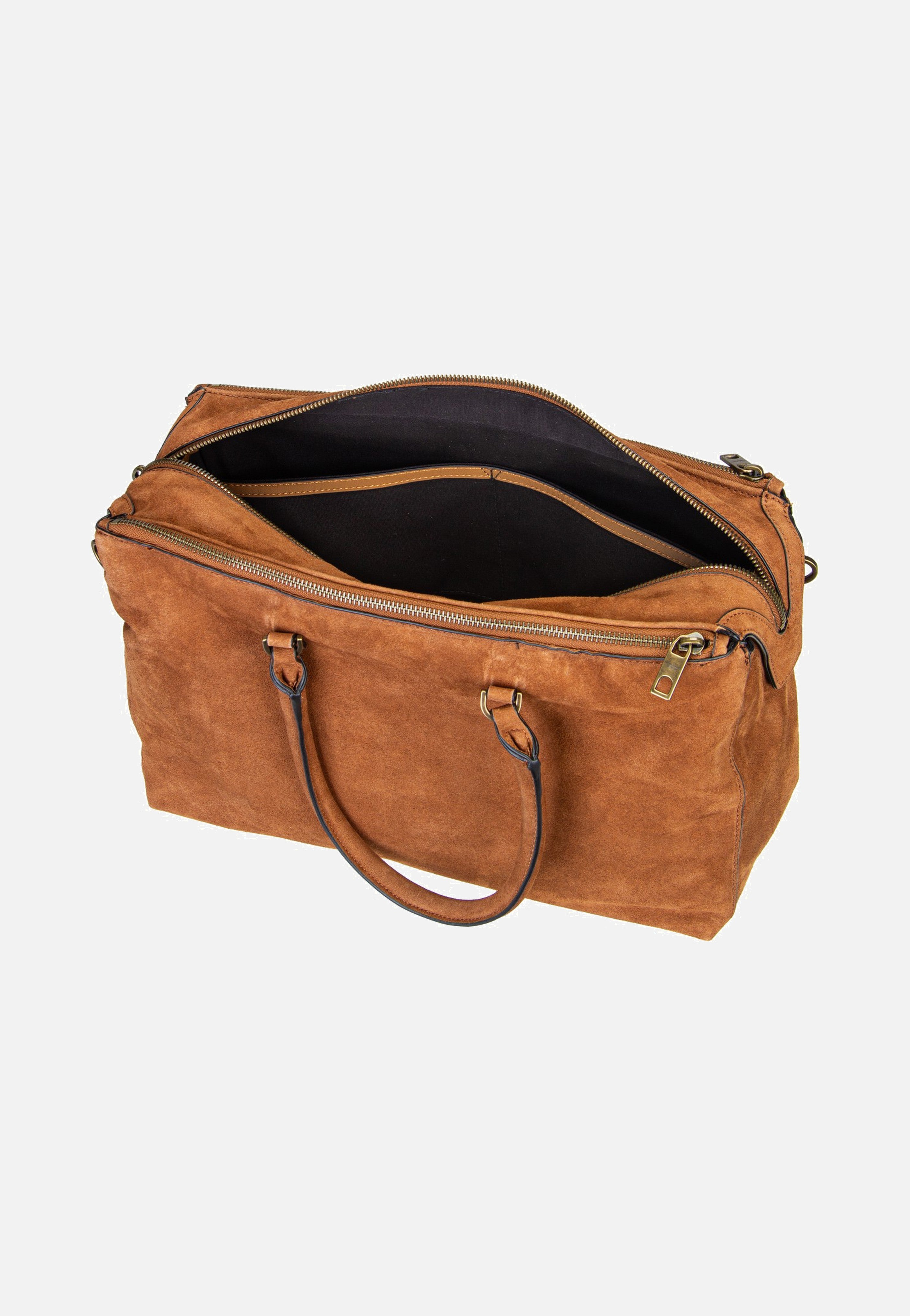 Liebeskind Berlin Delia Satchel M Suede Brown Satchel