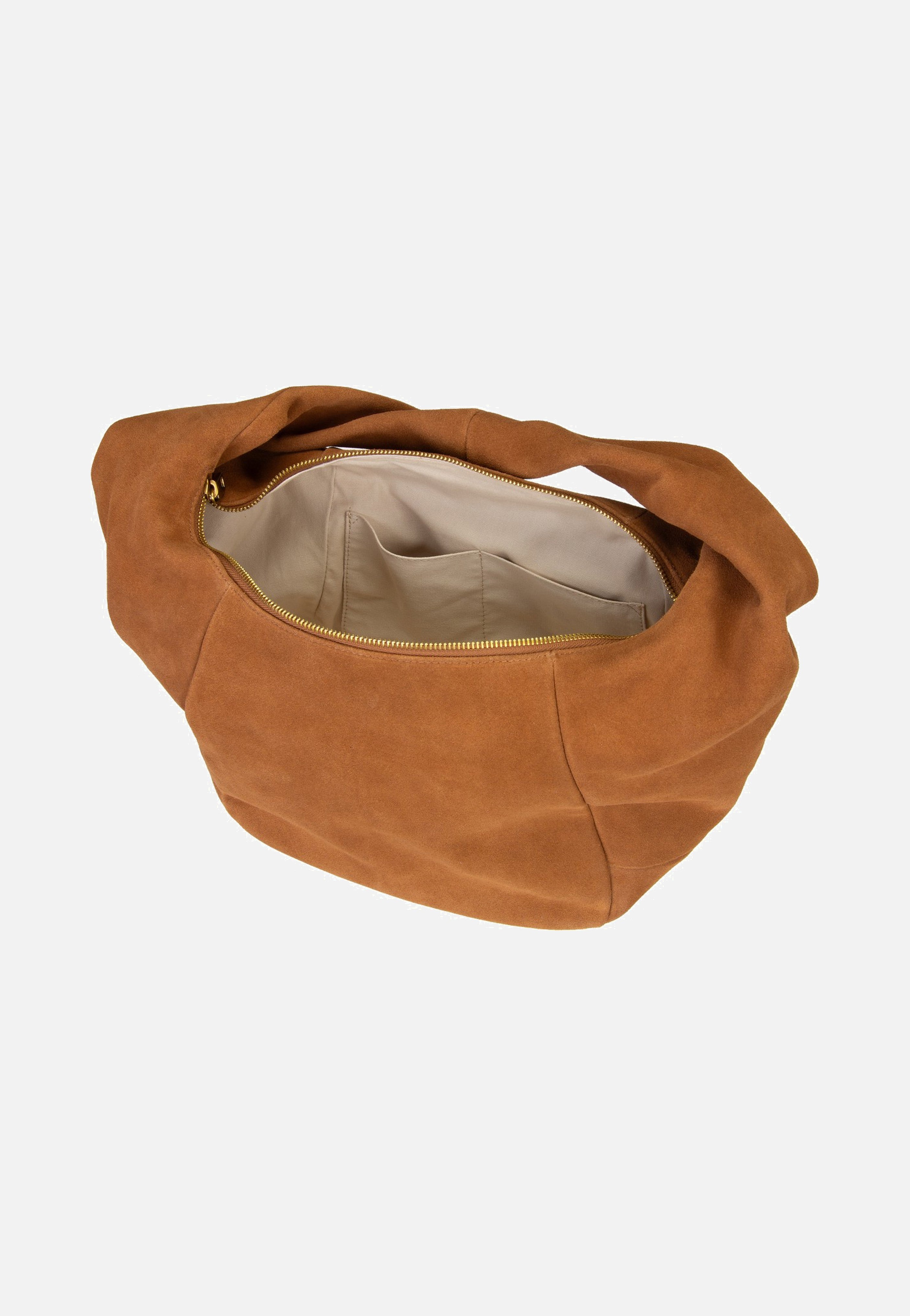 Liebeskind Berlin Farrah II Hobo M Hydro Suede Brown Hobo Bag