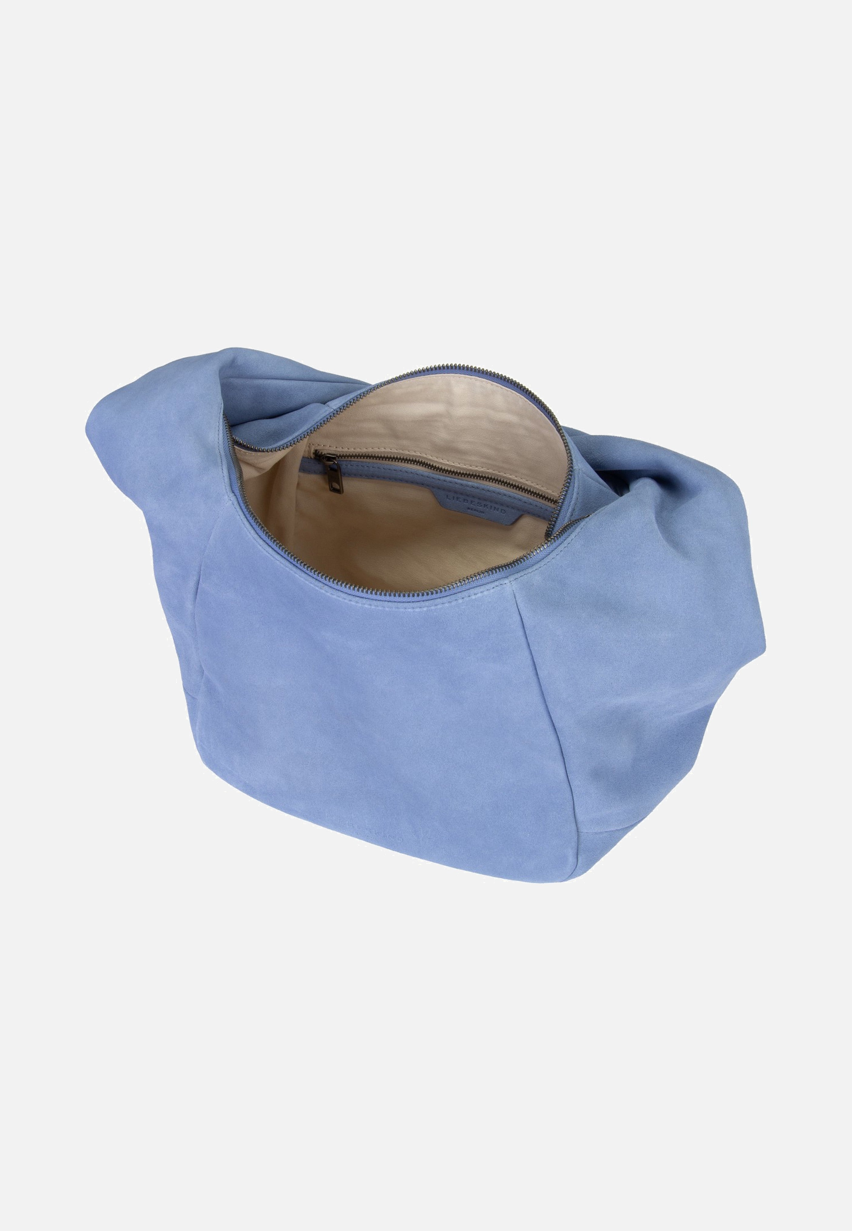 Liebeskind Berlin Farrah II Hobo M Hydro Suede Flower Blue Hobo Bag