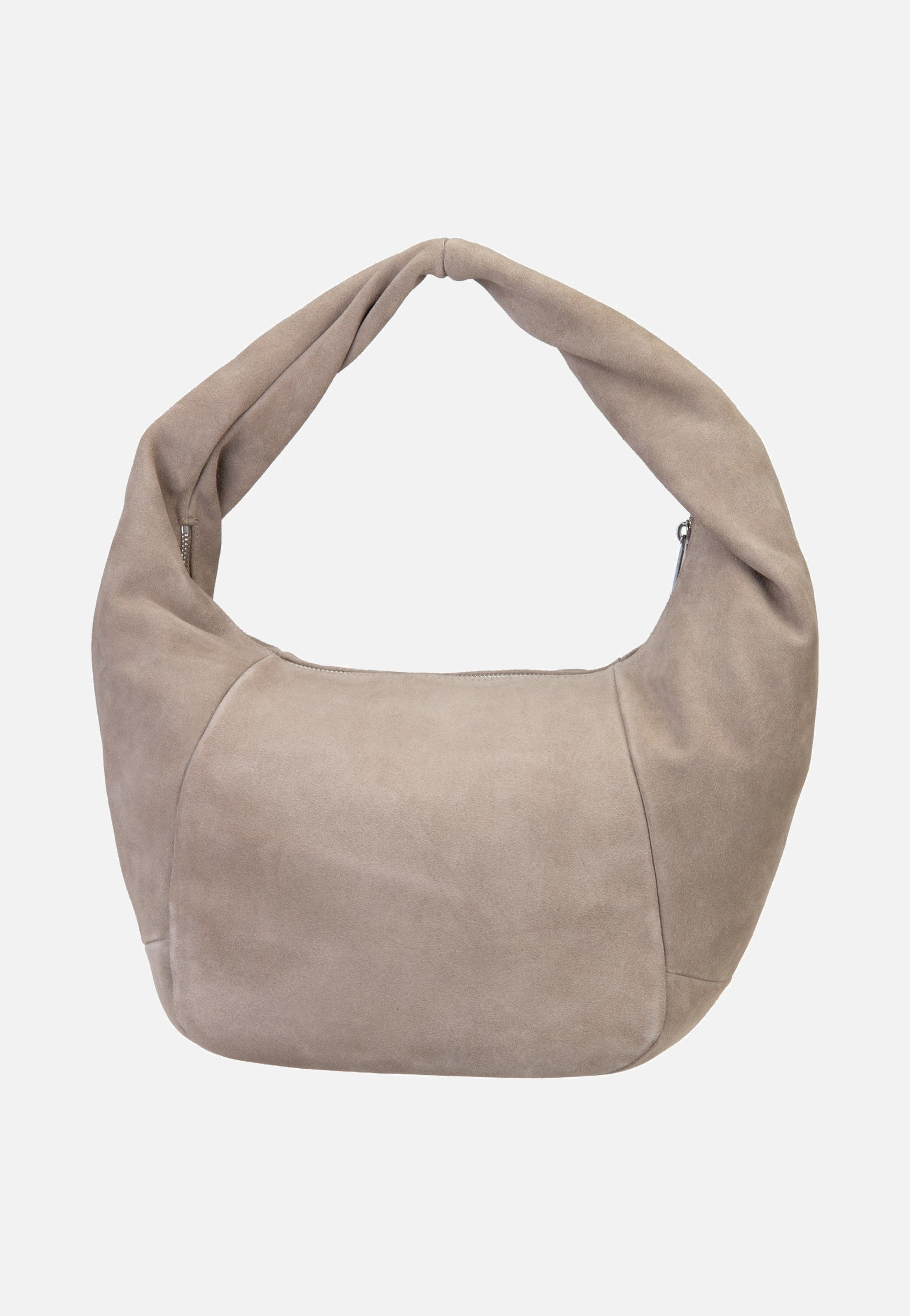 Liebeskind Berlin Farrah II Hobo M Hydro Suede Neutral Grey Hobo Bag