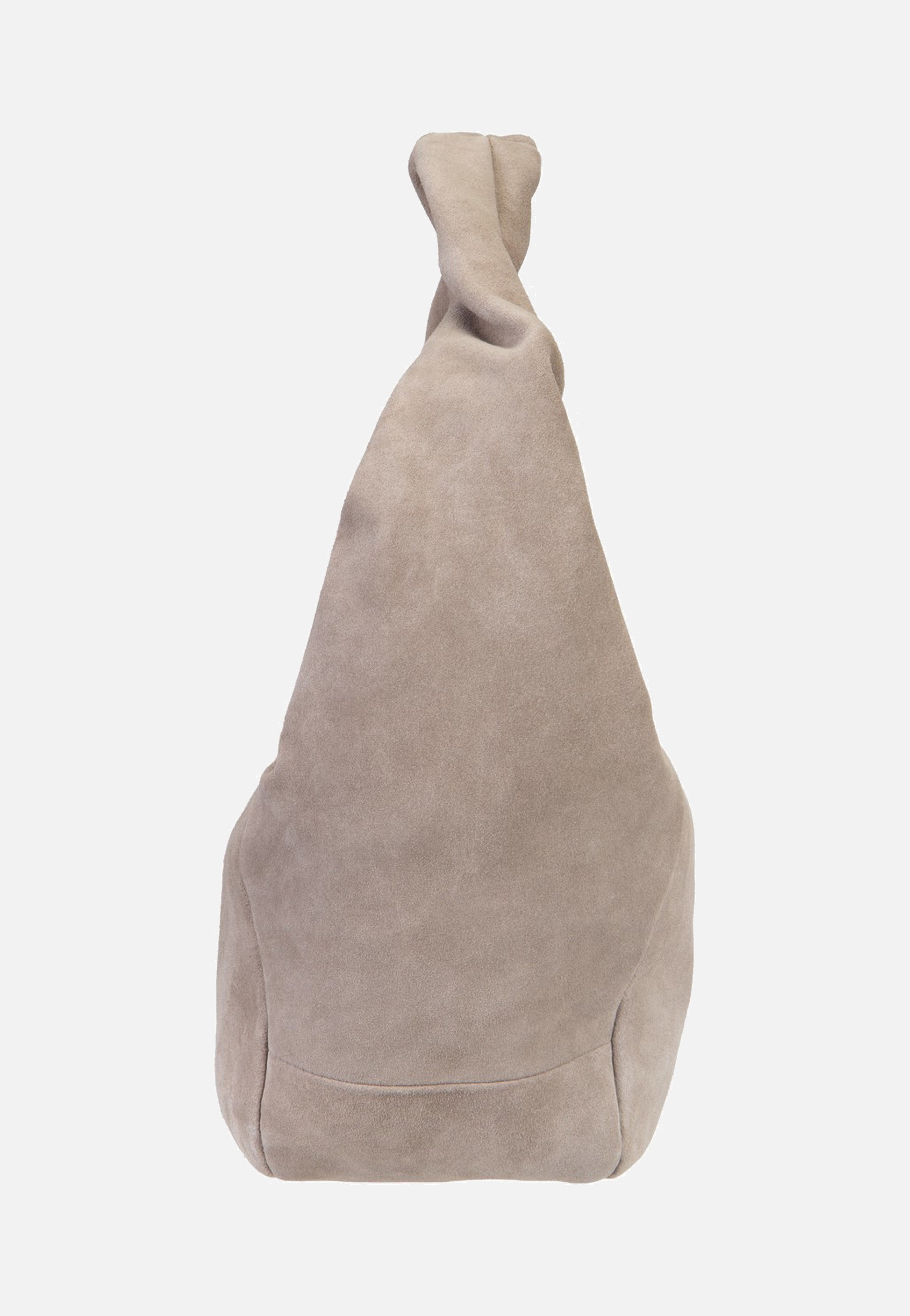 Liebeskind Berlin Farrah II Hobo M Hydro Suede Neutral Grey Hobo Bag