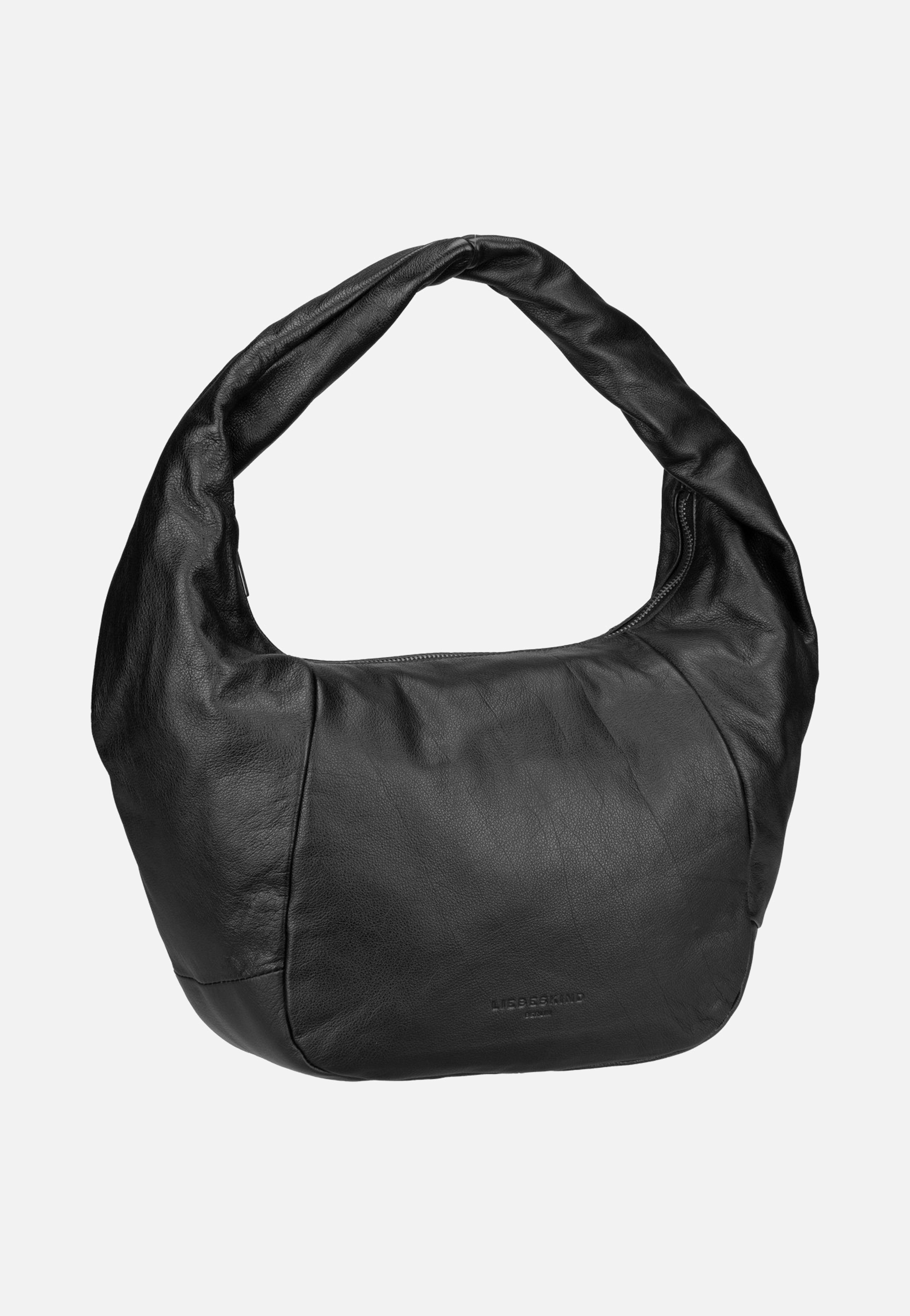 Liebeskind Berlin Farrah II Hobo M YAK 3D Leather Black Hobo Bag