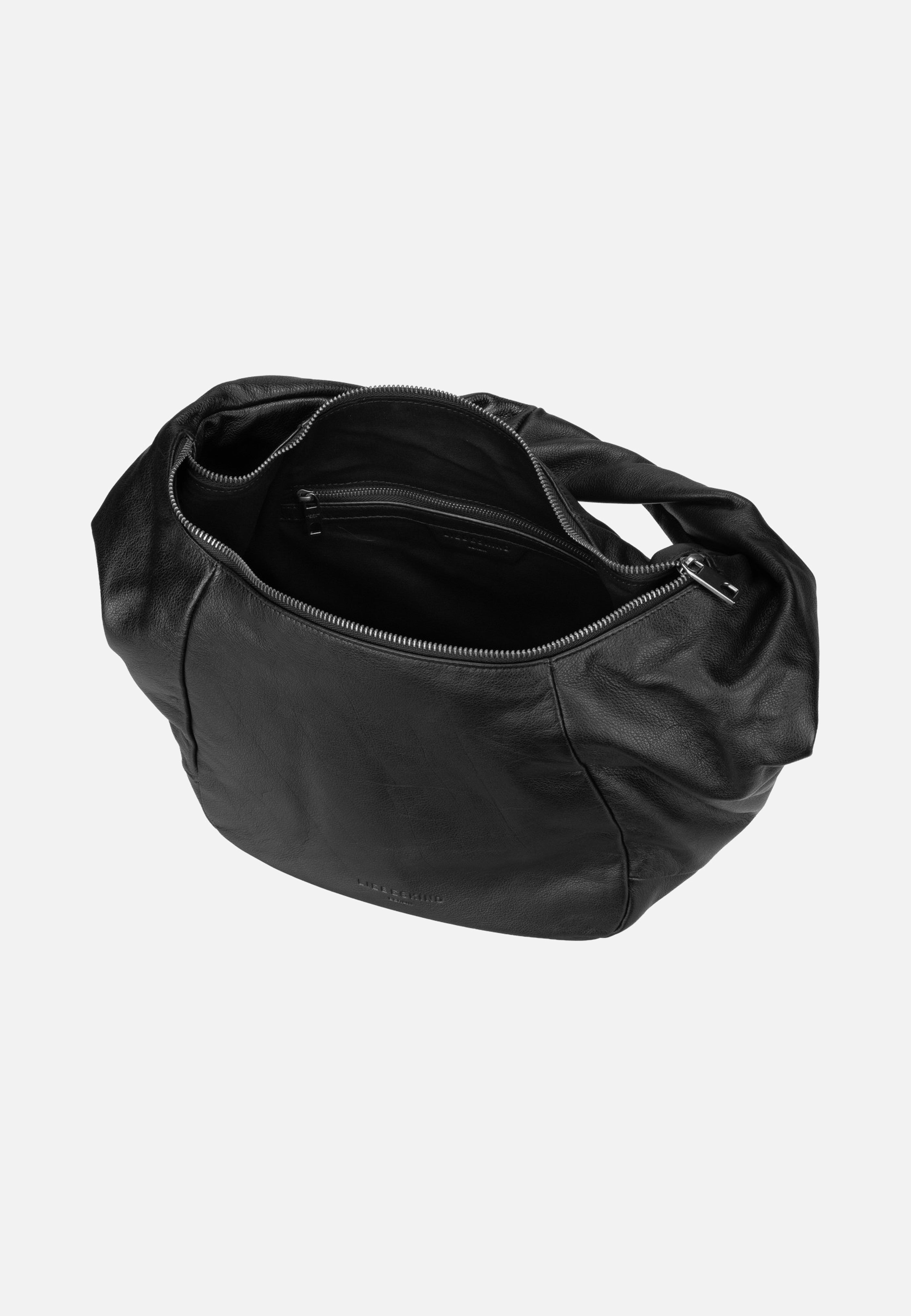 Liebeskind Berlin Farrah II Hobo M YAK 3D Leather Black Hobo Bag