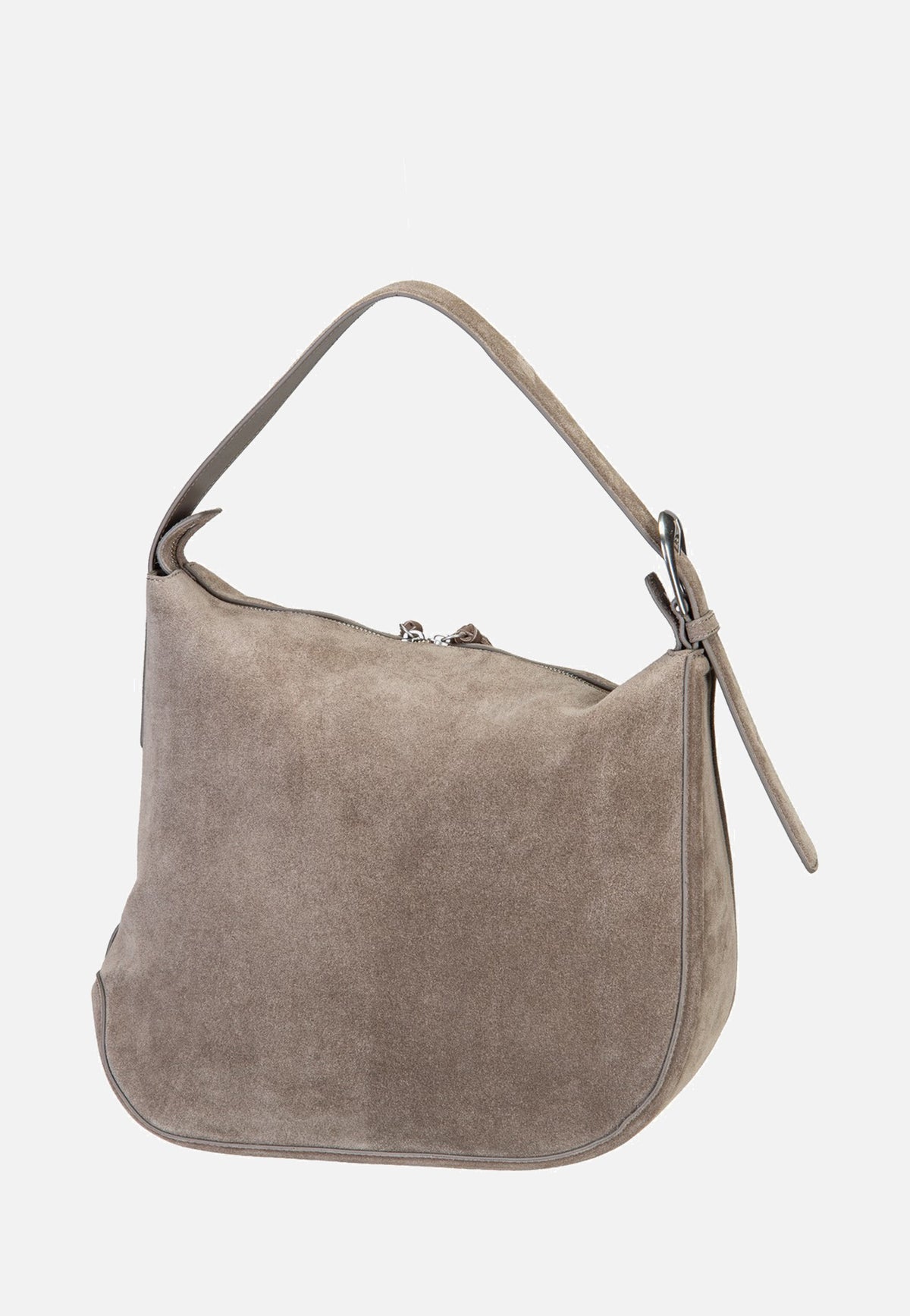 Liebeskind Berlin Ines Hobo L Suede Neutral Grey Hobo Bag