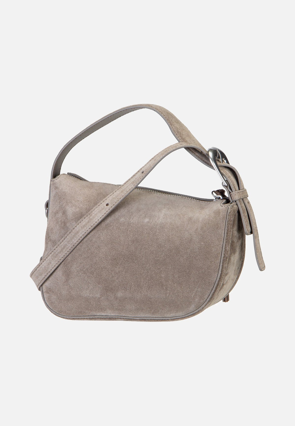 Liebeskind Berlin Ines Hobo S Suede Neutral Grey Hobo Bag