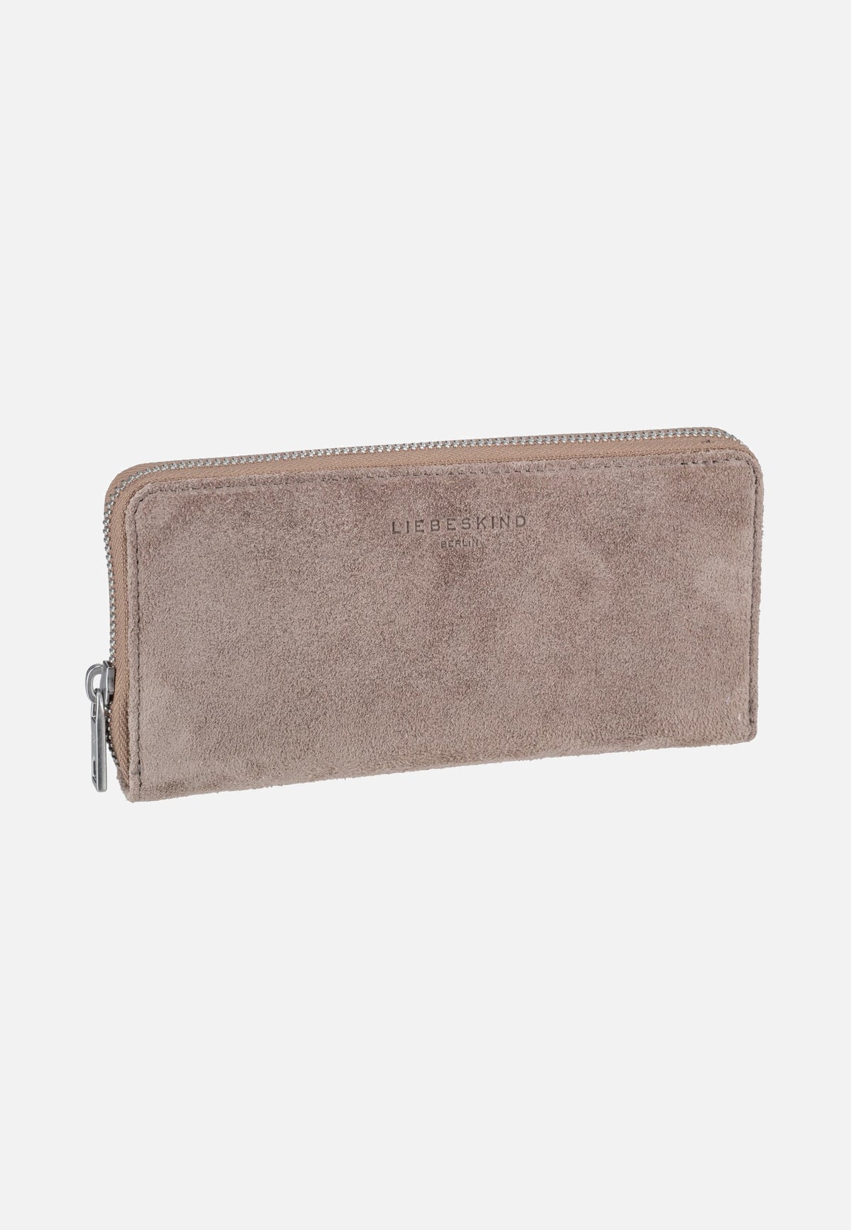 Liebeskind Berlin Ines L Suede Neutral Grey Portemonnaie
