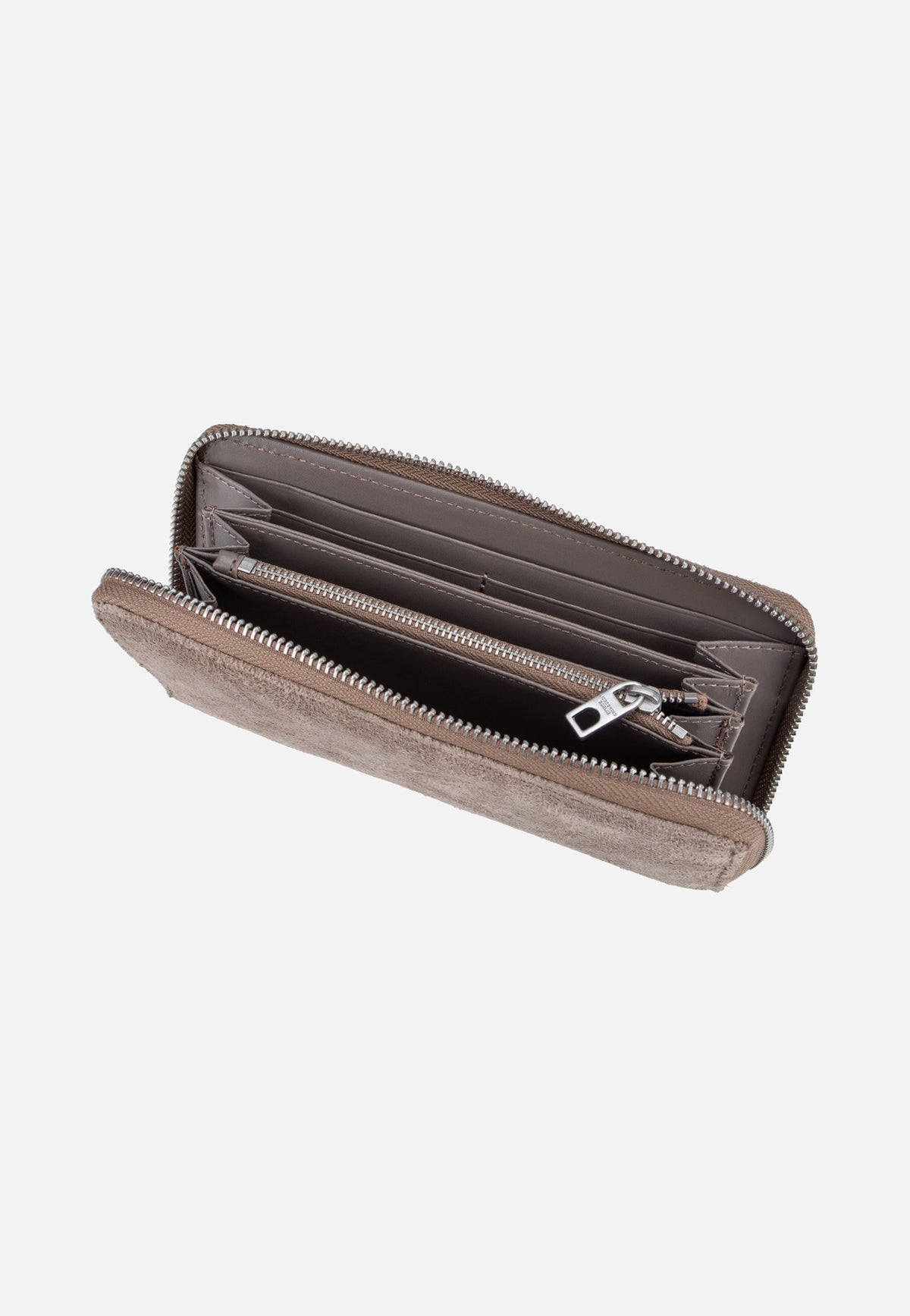 Liebeskind Berlin Ines L Suede Neutral Grey Portemonnaie