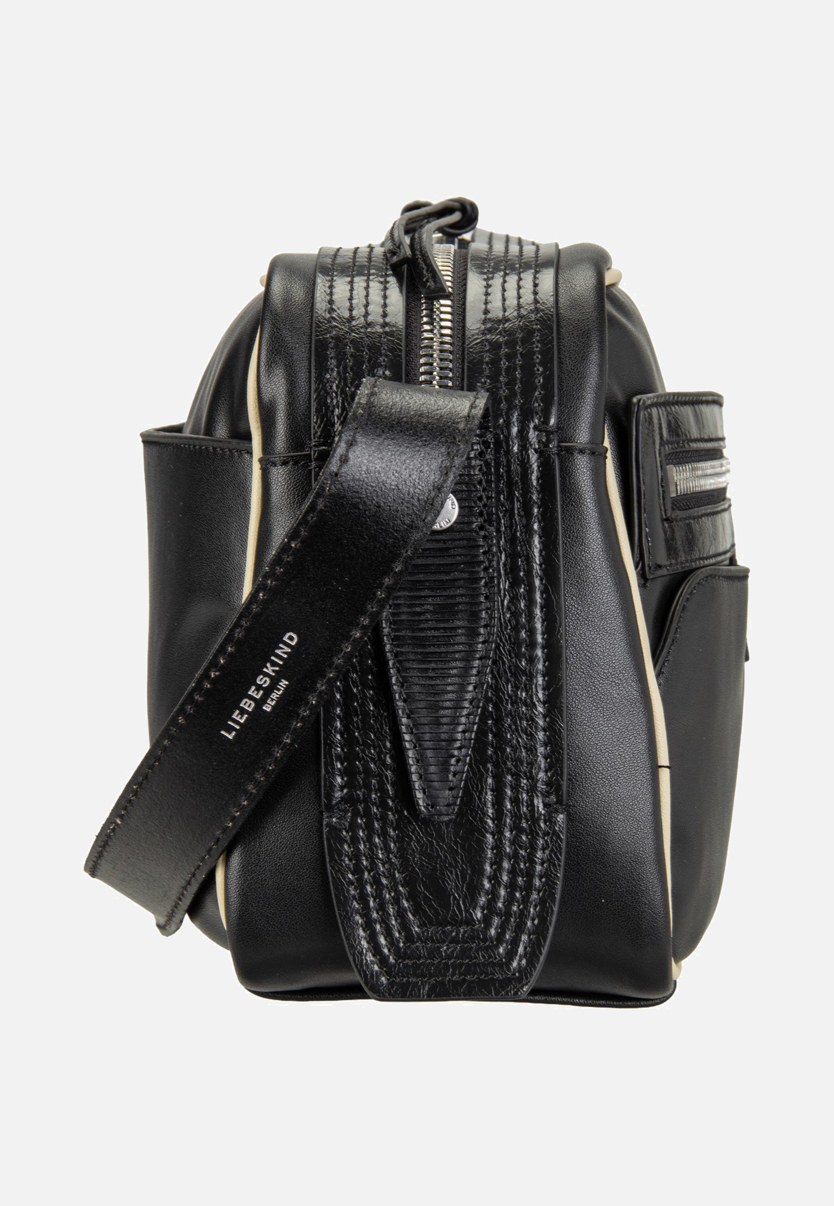 Liebeskind Berlin Juno Satchel M Soft Calf Black Crossbody Bag