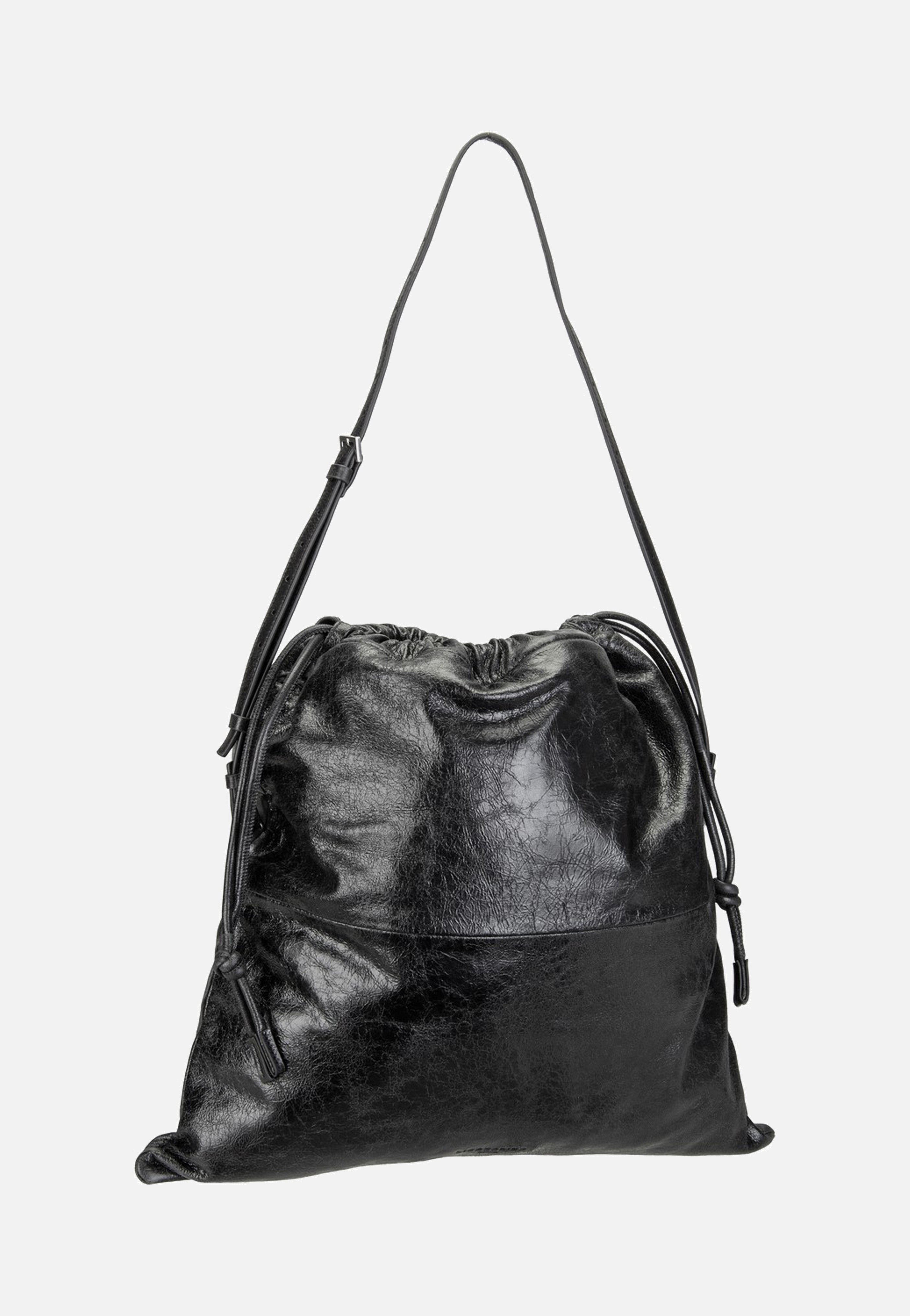 Liebeskind Berlin Lya II Hobo Lamb Crunch Black Hobo Bag