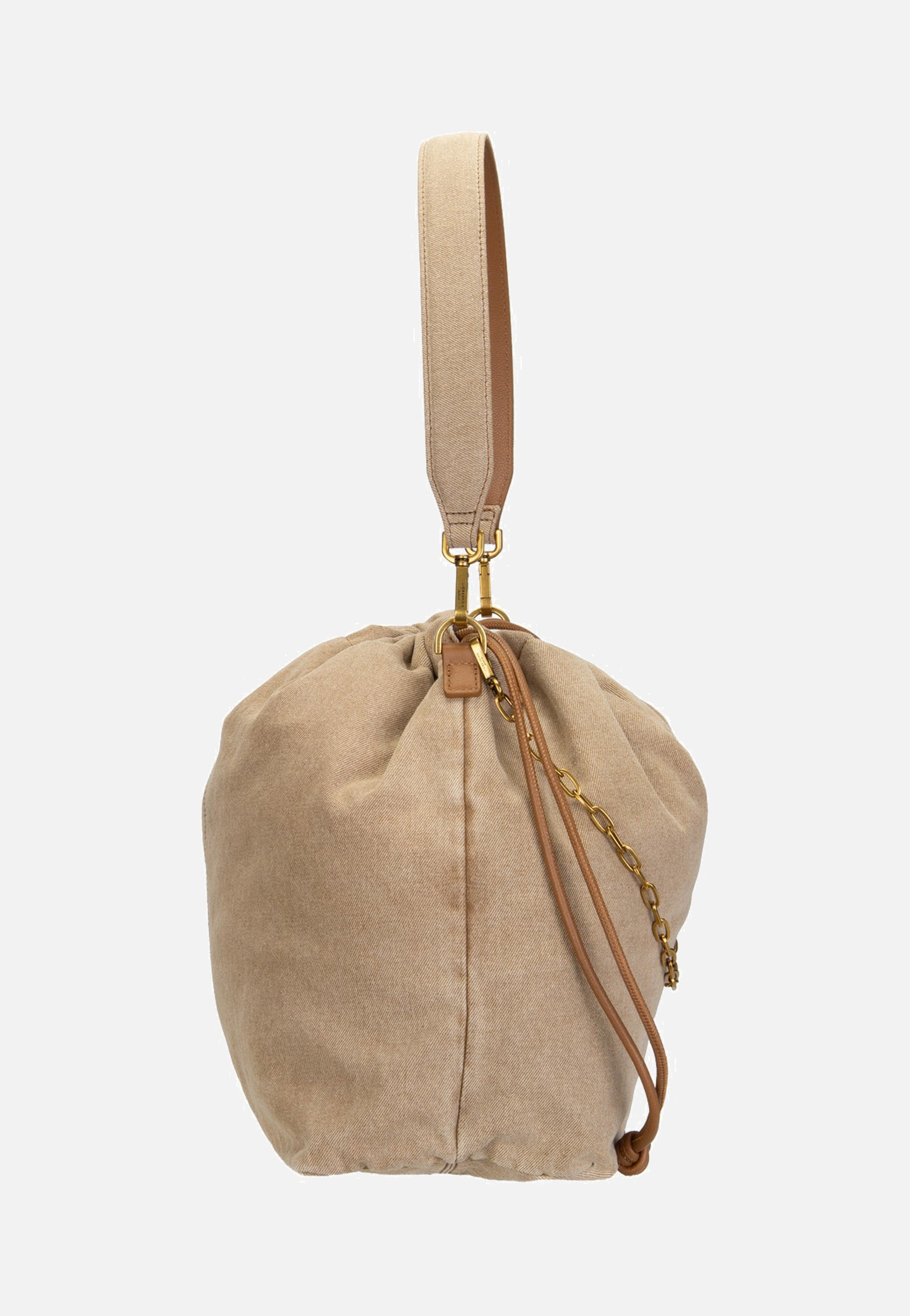 Liebeskind Berlin Lya II Hobo M Denim Beige Hobo Bag