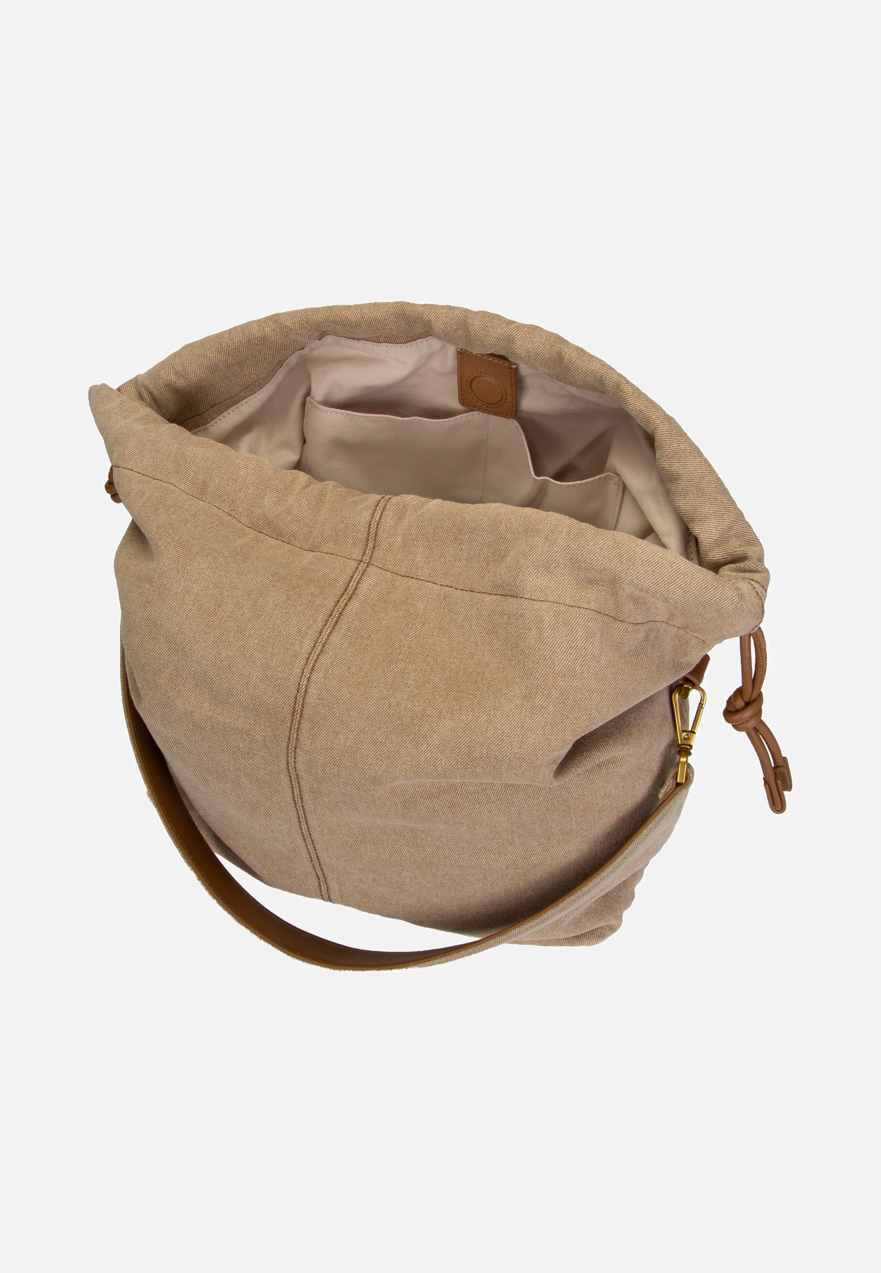 Liebeskind Berlin Lya II Hobo M Denim Beige Hobo Bag