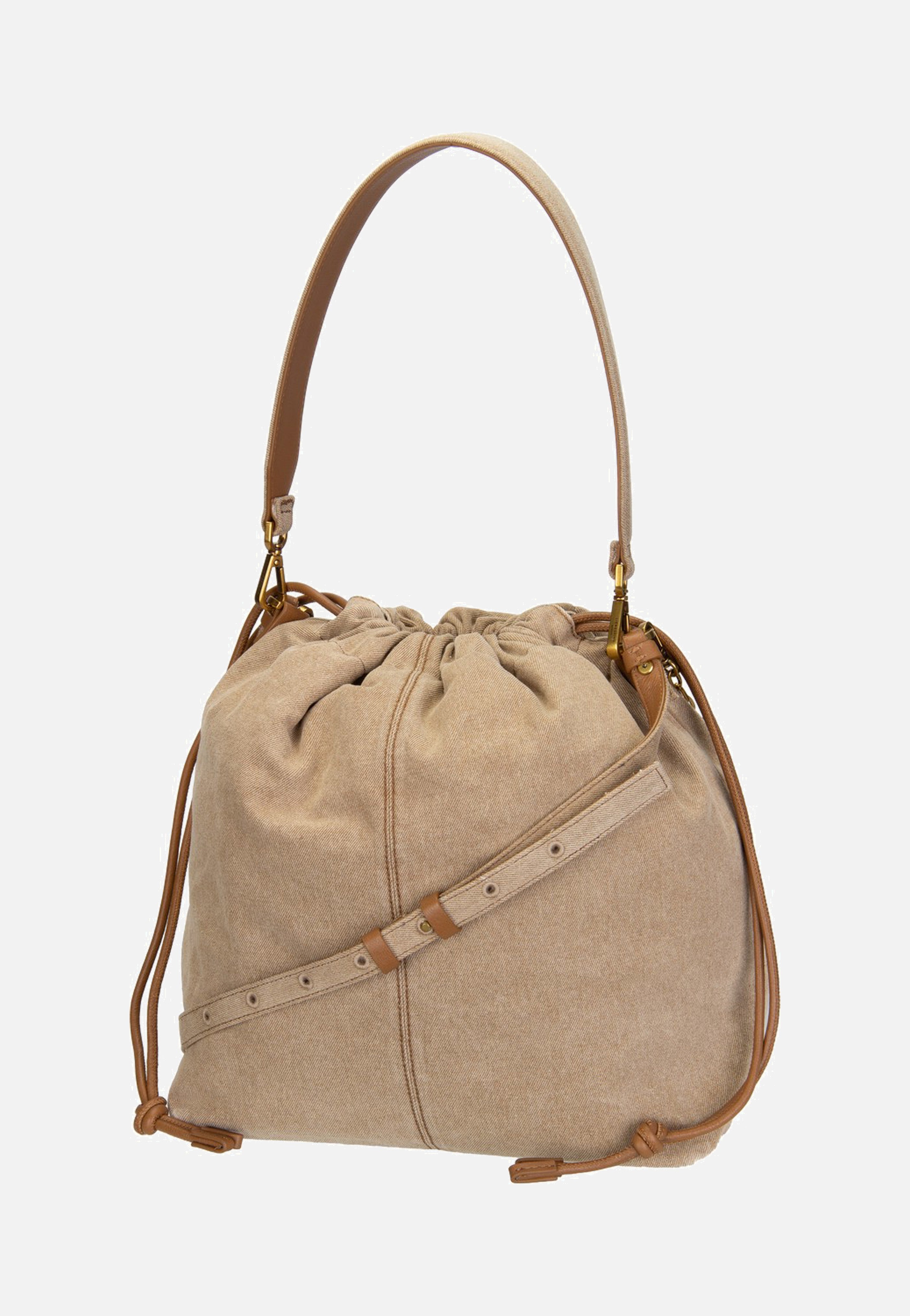 Liebeskind Berlin Lya II Hobo M Denim Beige Hobo Bag