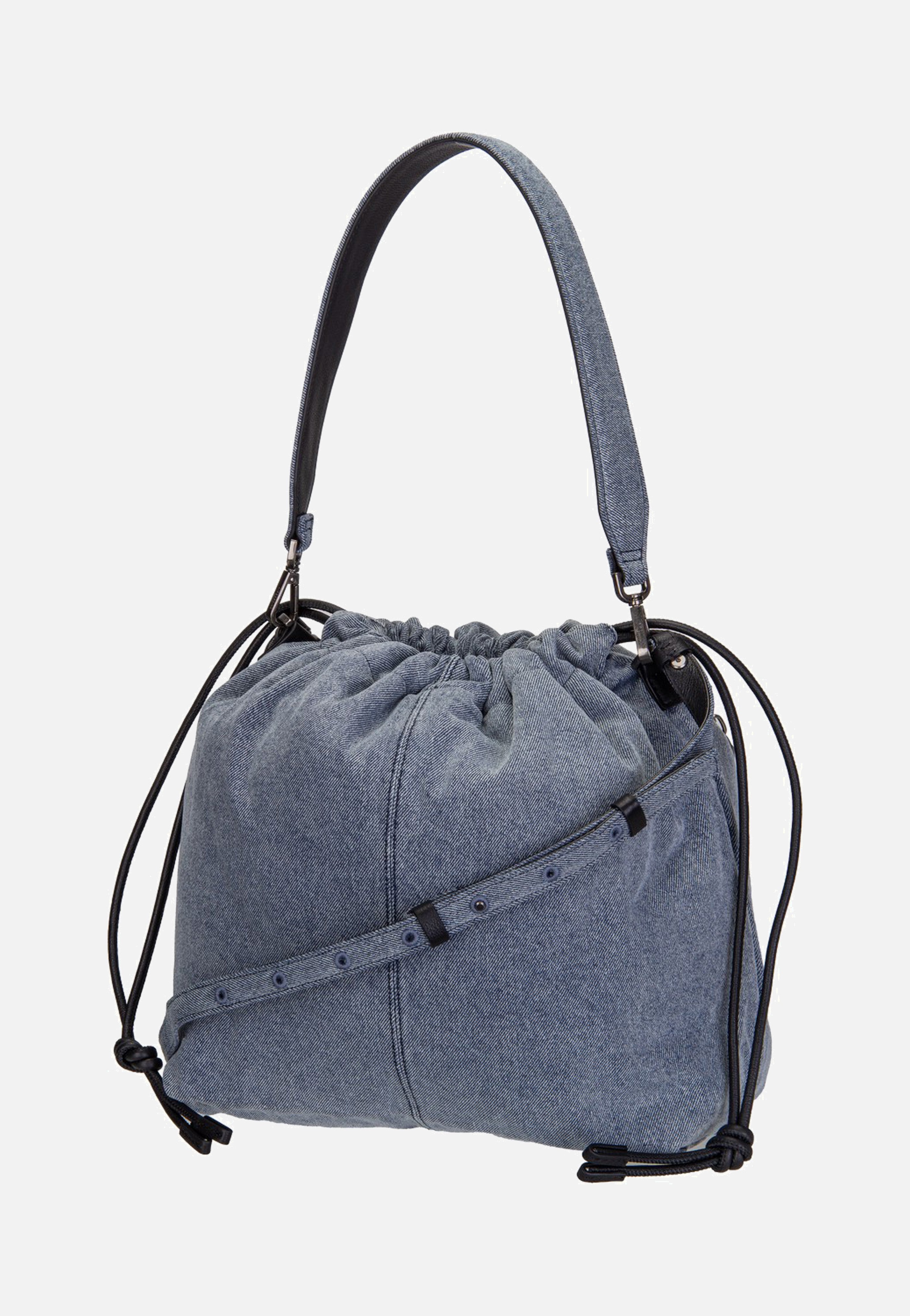 Liebeskind Berlin Lya II Hobo M Denim Blue Denim Hobo Bag