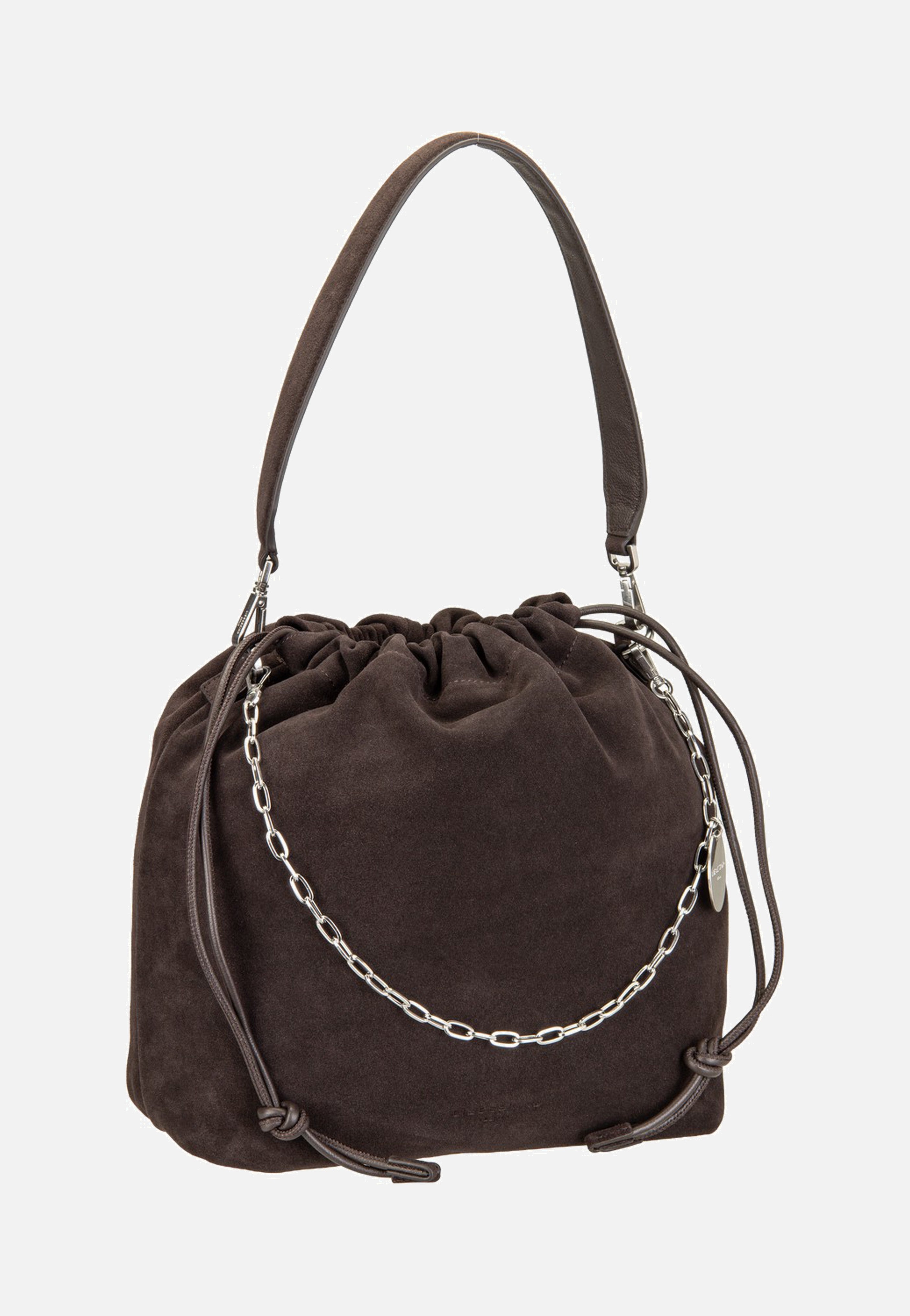 Liebeskind Berlin Lya II Hobo M Hydro Suede Deep Soil Hobo Bag