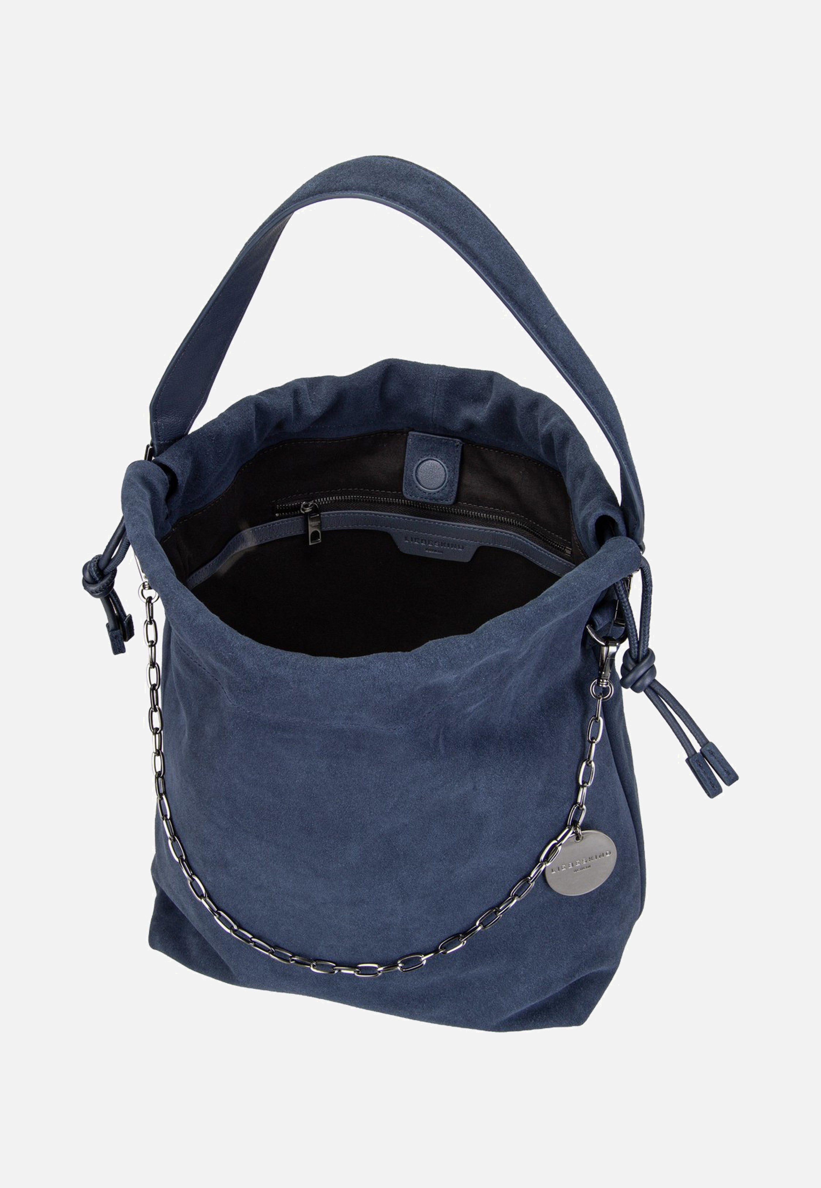Liebeskind Berlin Lya II Hobo M Hydro Suede Peacoat Bucket Bag