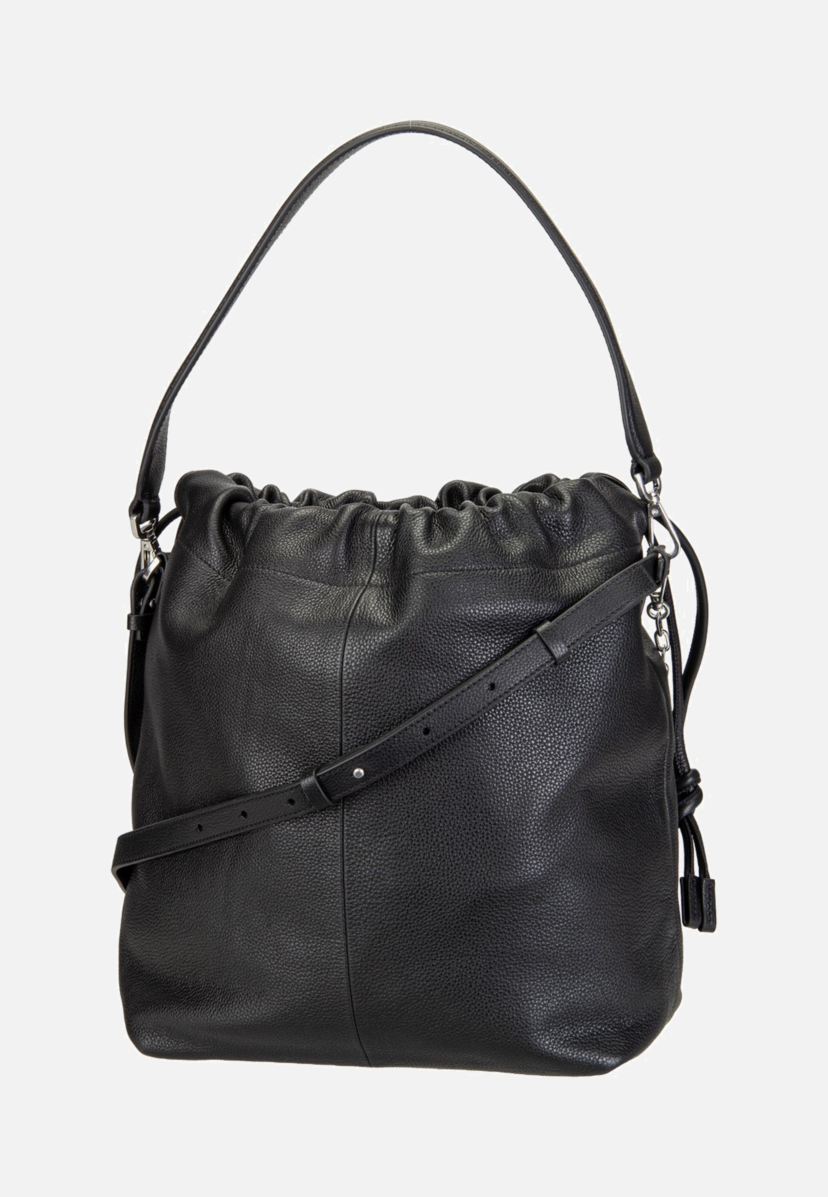 Liebeskind Berlin Lya II Hobo M Small Pebble Black Bucket Bag