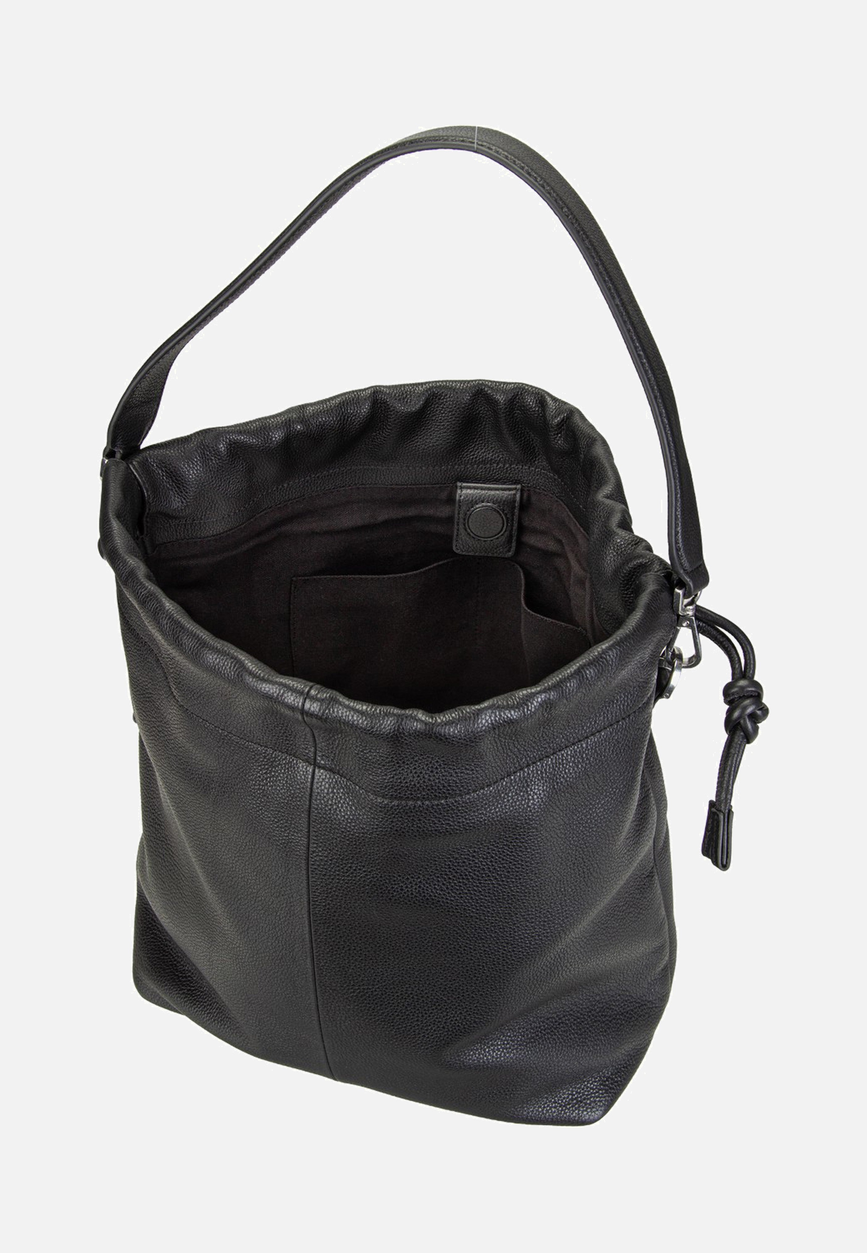 Liebeskind Berlin Lya II Hobo M Small Pebble Black Bucket Bag