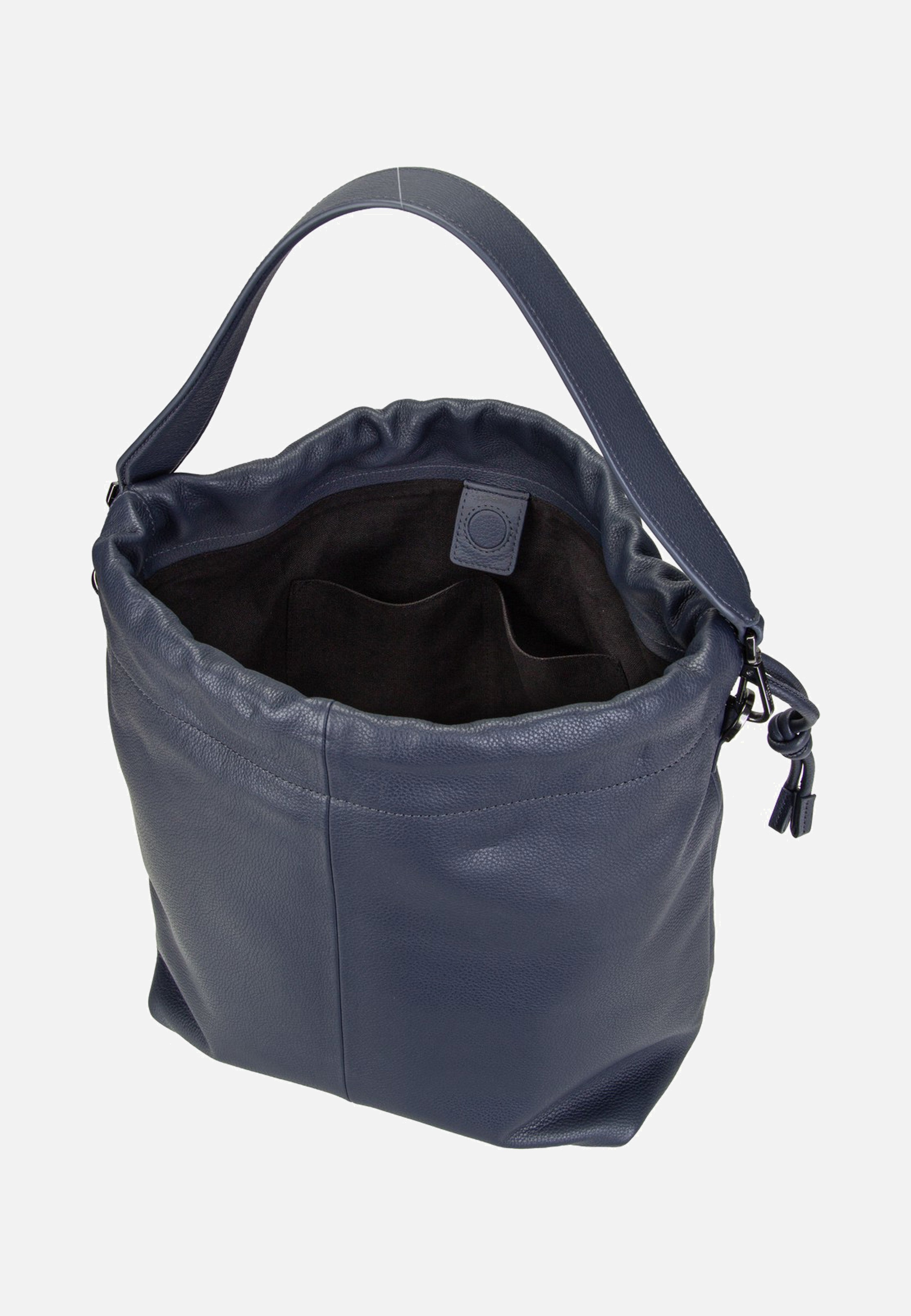 Liebeskind Berlin Lya II Hobo M Small Pebble Peacoat Bucket Bag