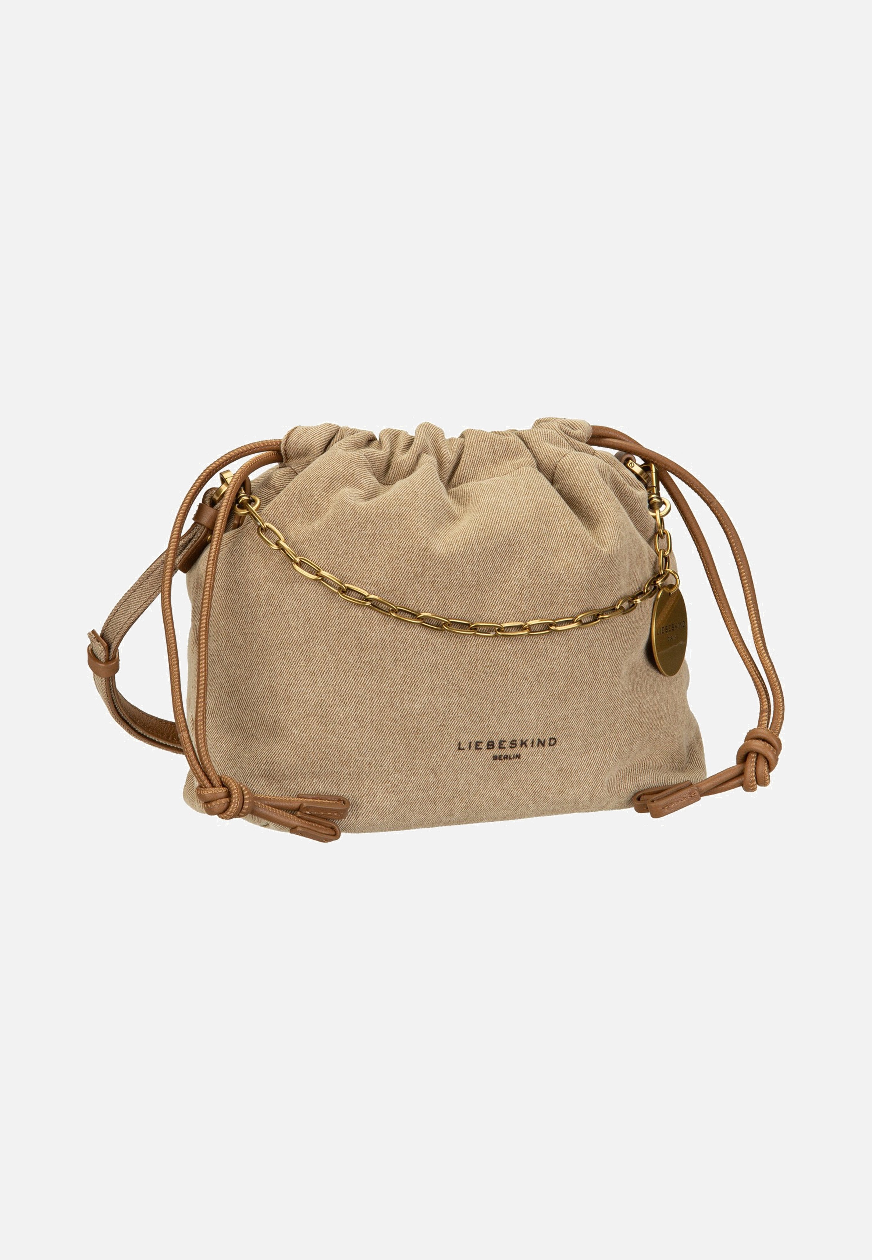 Liebeskind Berlin Lya II Hobo S Denim Beige Crossbody Bag