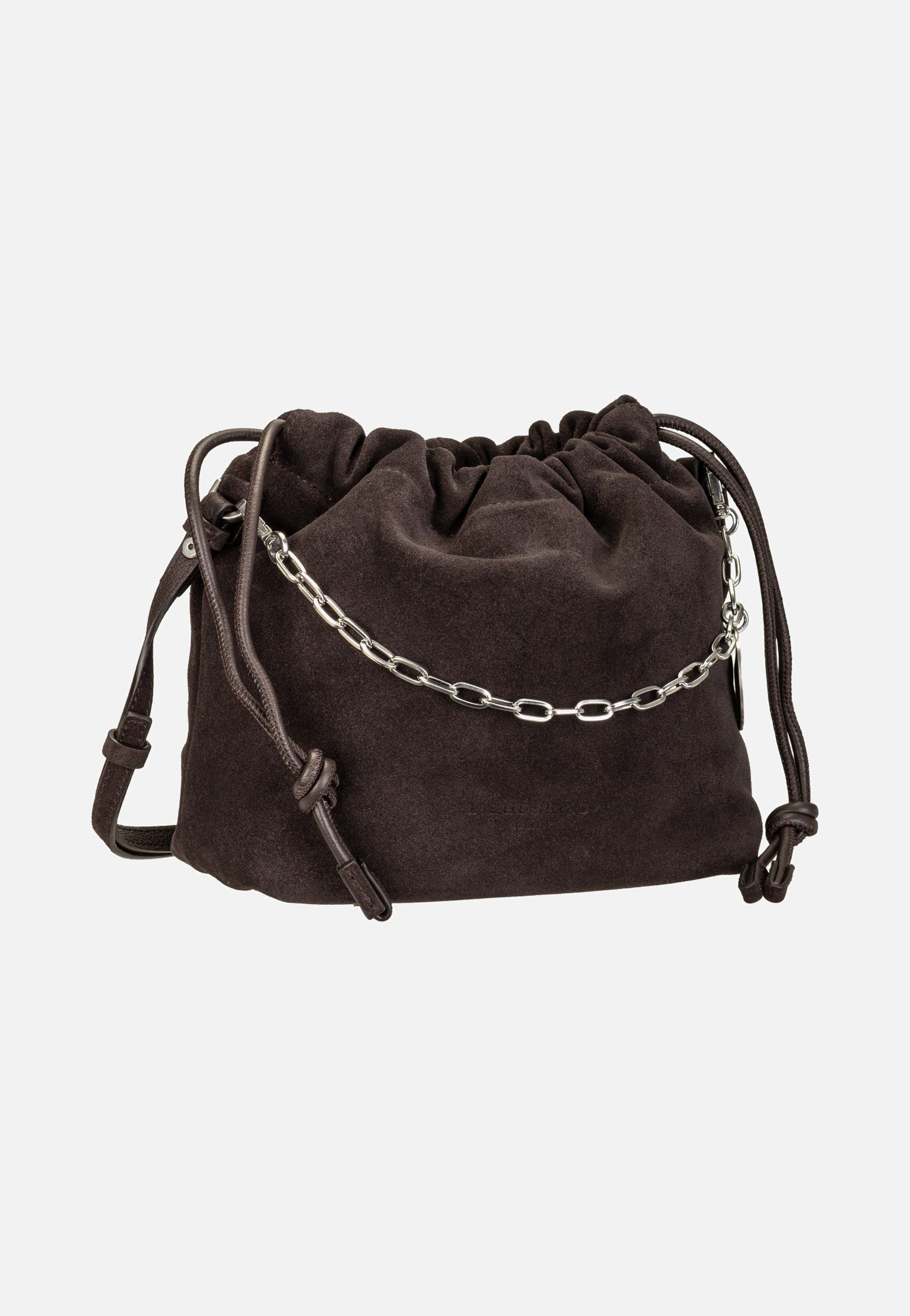 Liebeskind Berlin Lya II Hobo S Hydro Suede Deep Soil Crossbody Bag