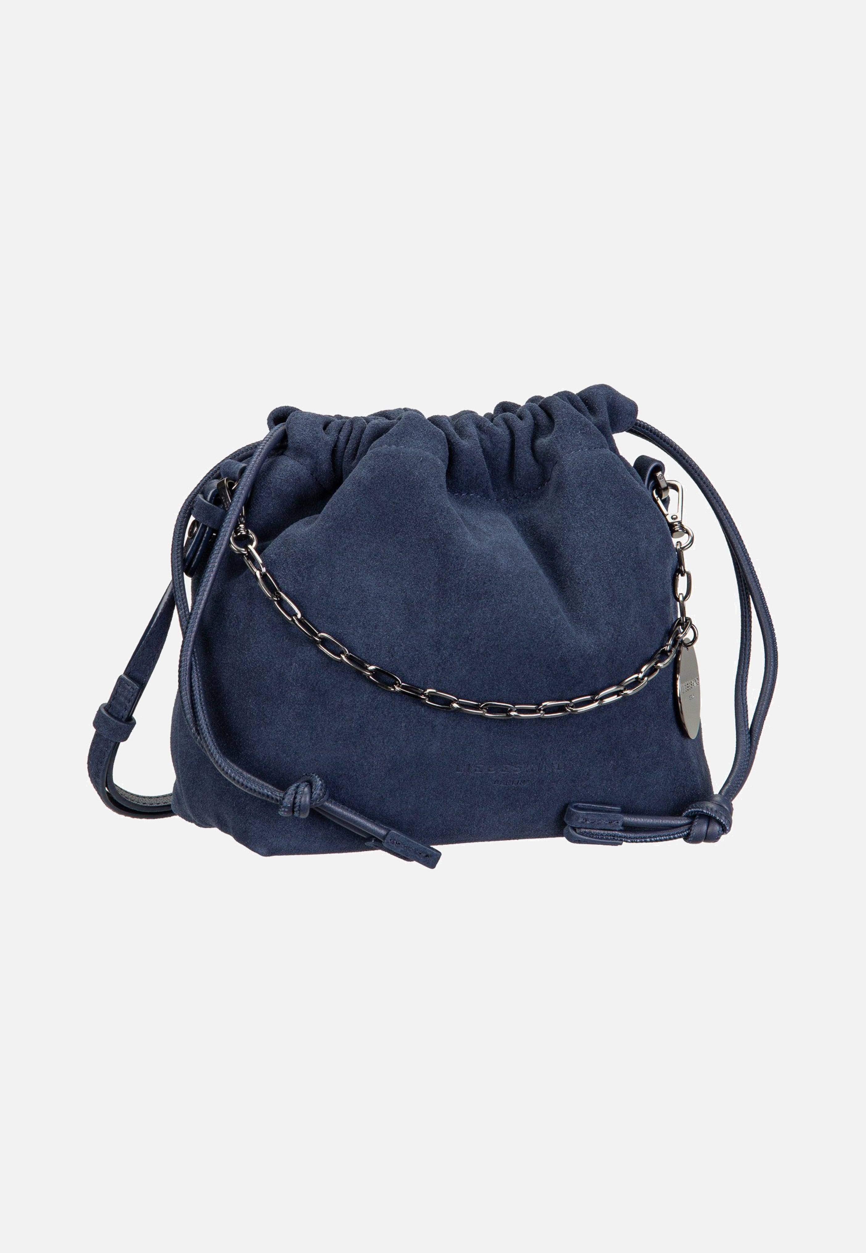 Liebeskind Berlin Lya II Hobo S Hydro Suede Peacoat Crossbody Bag