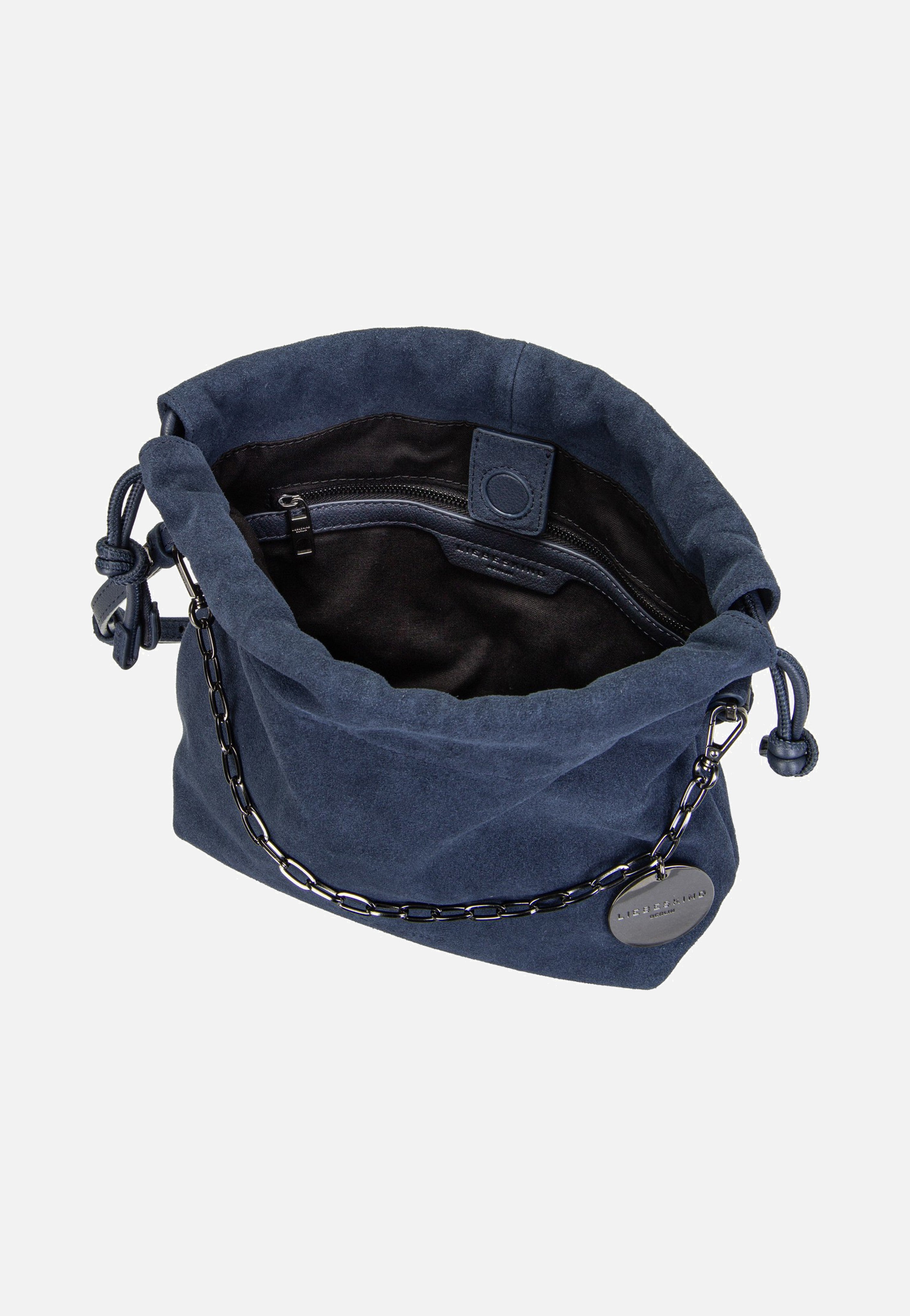 Liebeskind Berlin Lya II Hobo S Hydro Suede Peacoat Bucket Bag