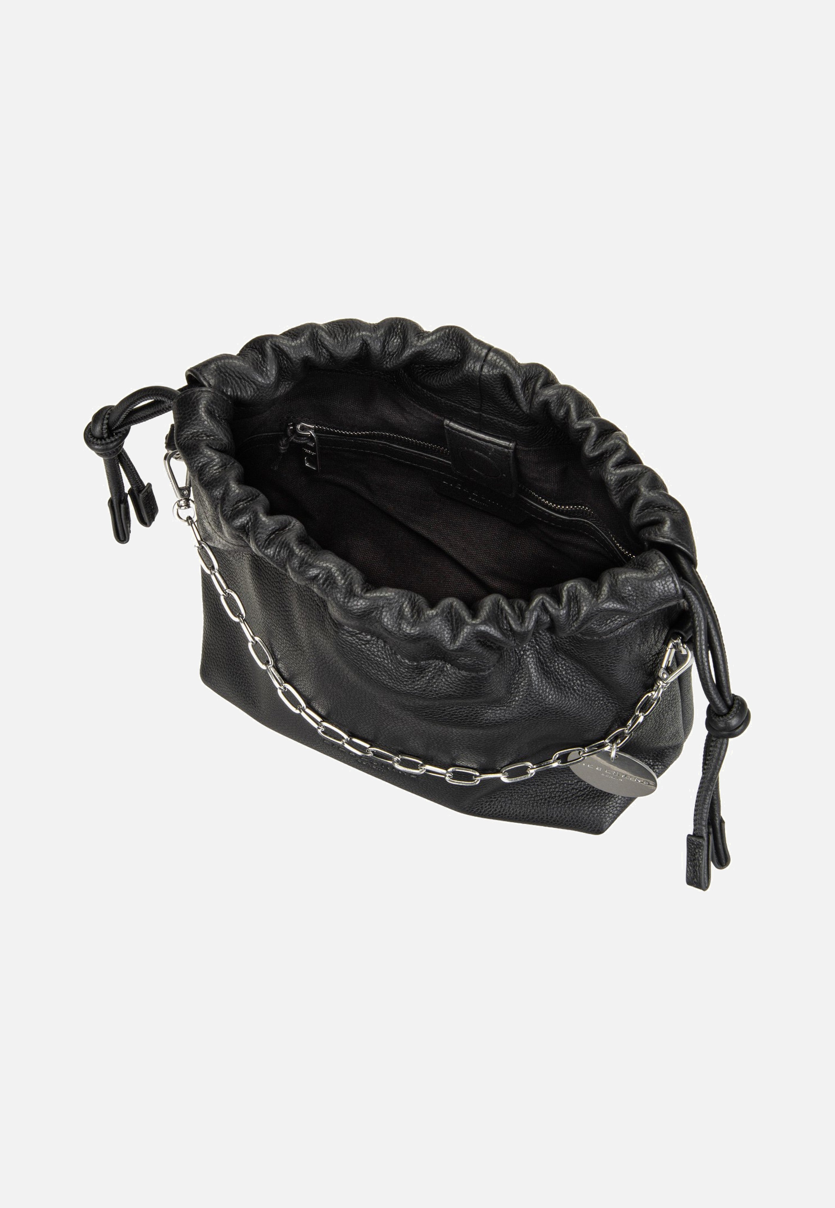 Liebeskind Berlin Lya II Hobo S Small Pebble Black Bucket Bag
