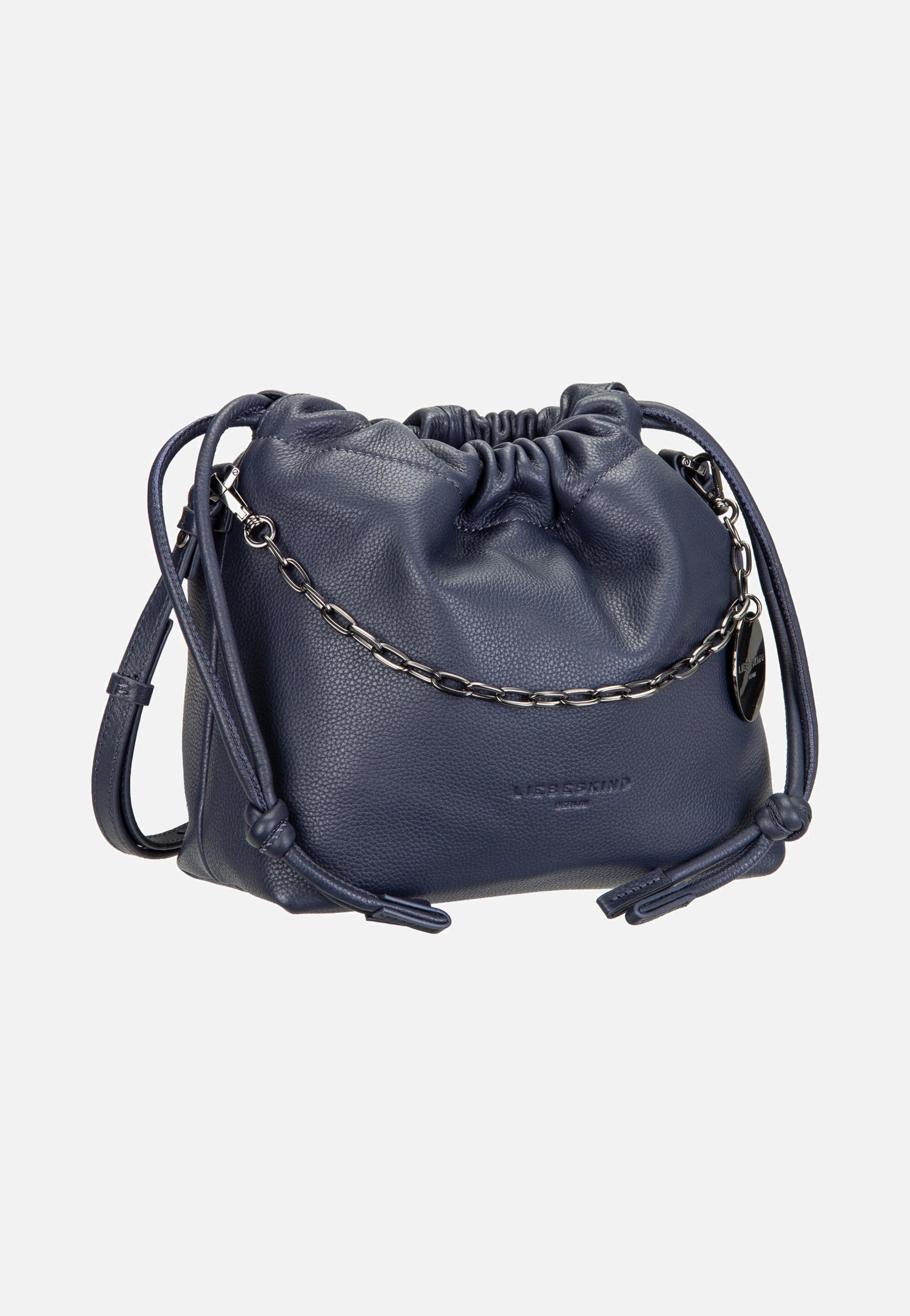 Liebeskind Berlin Lya II Hobo  S Small Pebble Peacoat Crossbody Bag
