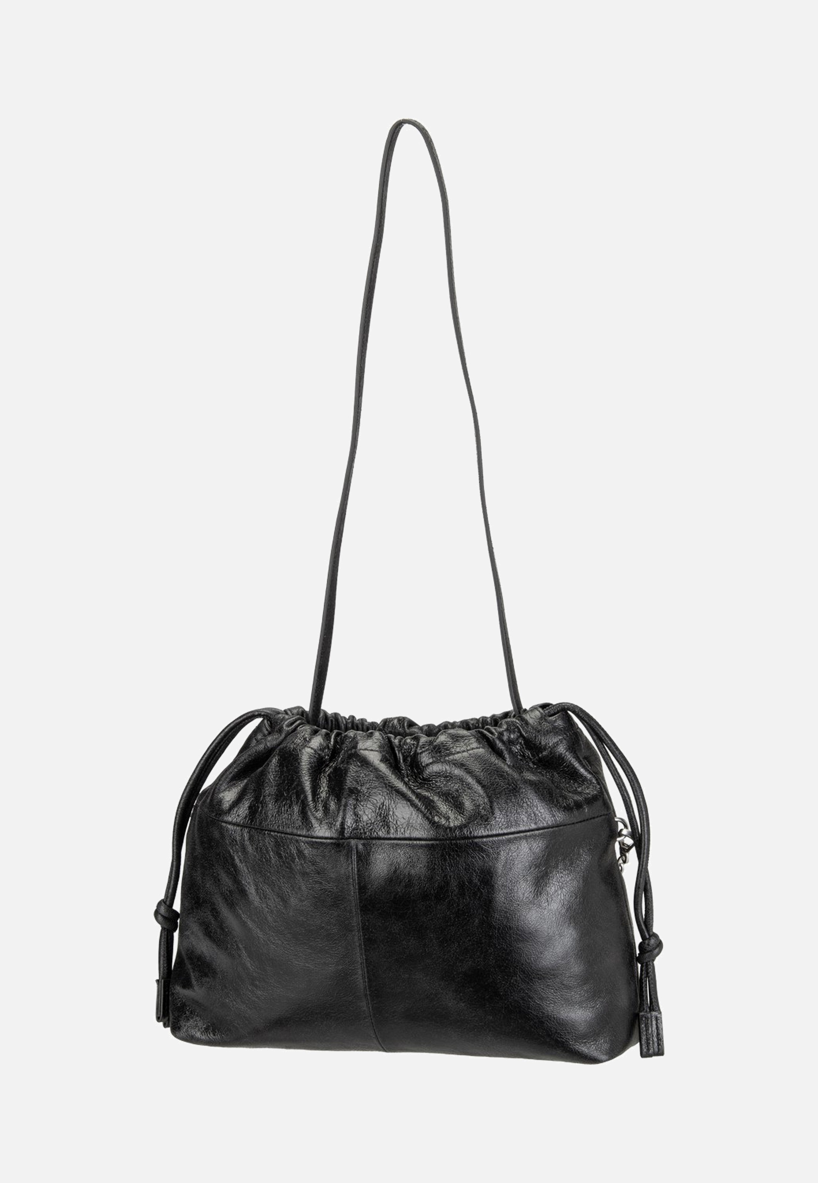 Liebeskind Berlin Lya II Pouch L Lamb Crunch Black Bucket Bag