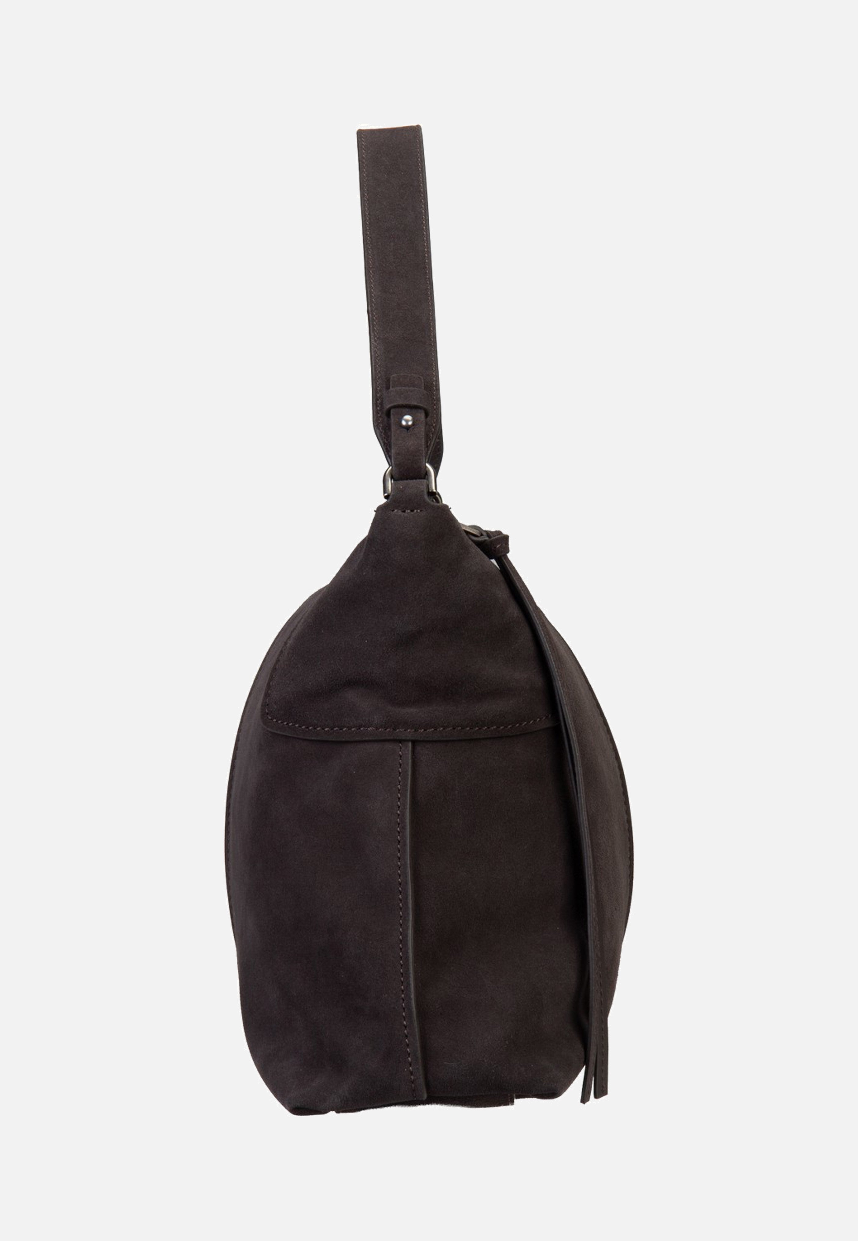 Liebeskind Berlin Mila Hydro Suede Deep Soil Hobo Bag