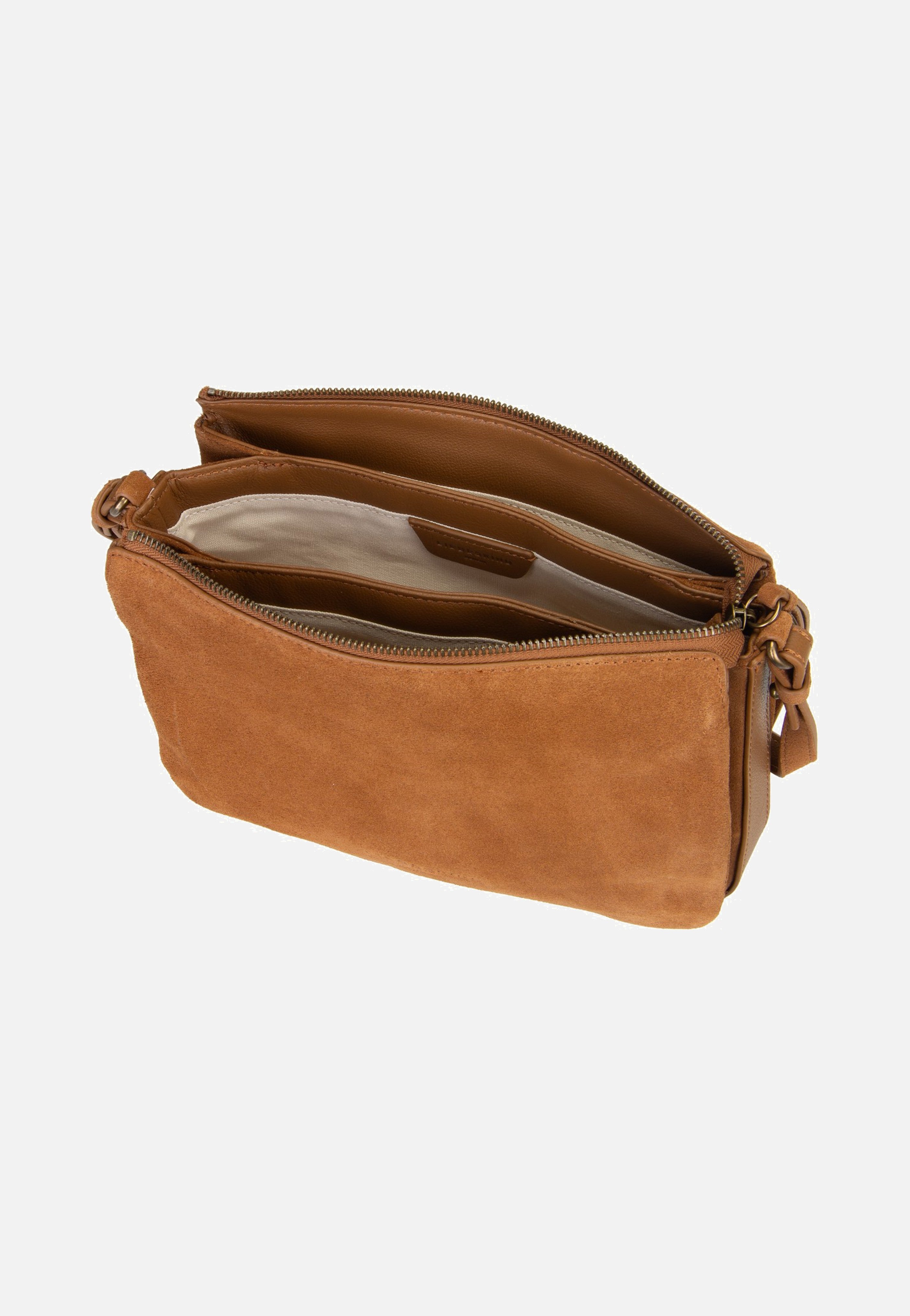 Liebeskind Berlin Nina M Hydro Suede Brown Crossbody Bag