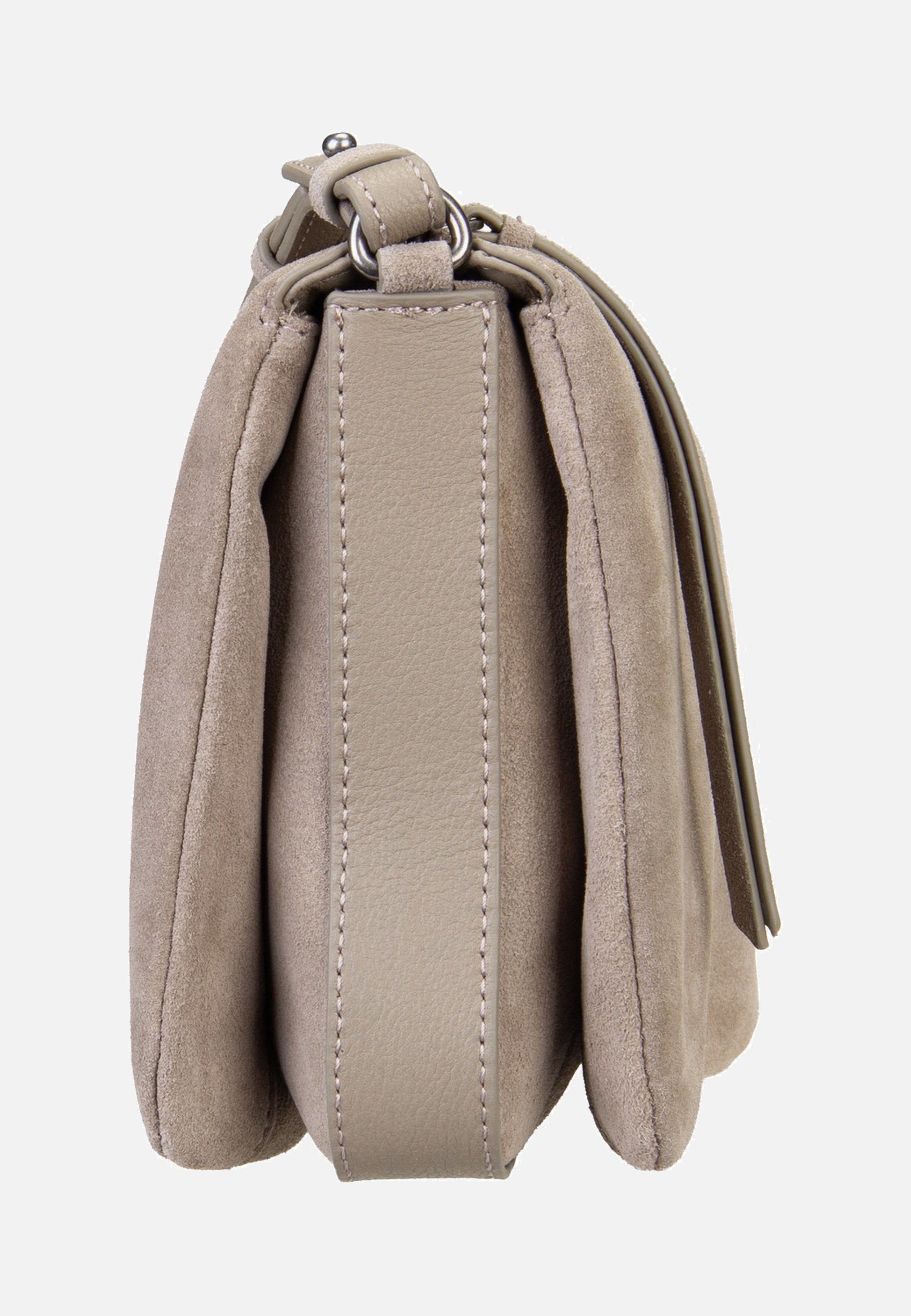 Liebeskind Berlin Nina M Hydro Suede Neutral Grey Crossbody Bag